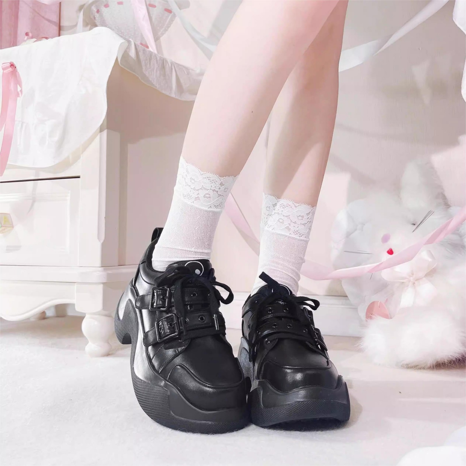 Overdrive Skull GURURU Original y2k Subculture Landmine Sneakers