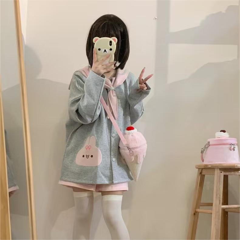 GURURU Melted Ice Cream Plush Lolita Crossbody Bag – Sweet, Unique, and Irresistibly Cute