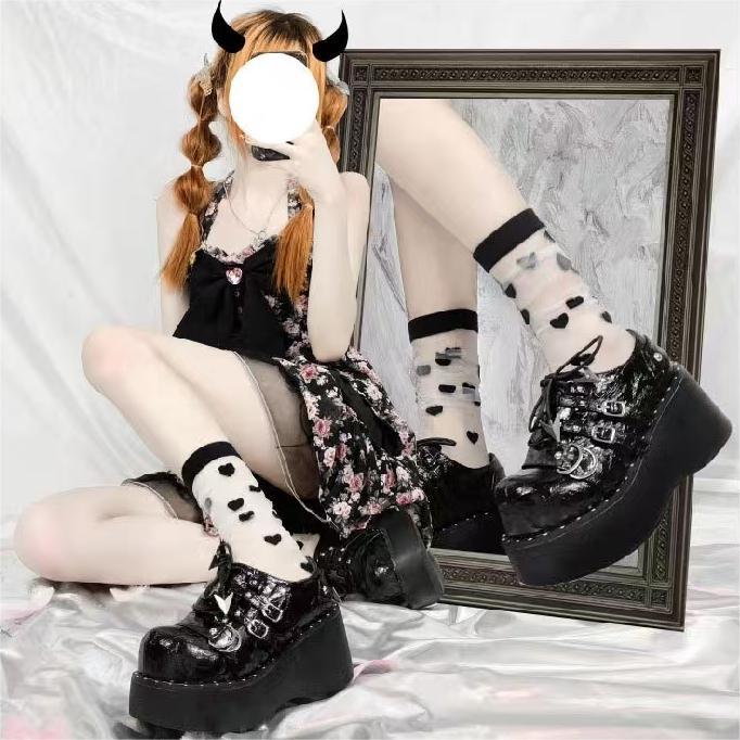 GURURU Original Lolita Y2K Subculture Punk Chunky Platform Shoes – Edgy, Stylish, and Comfortable