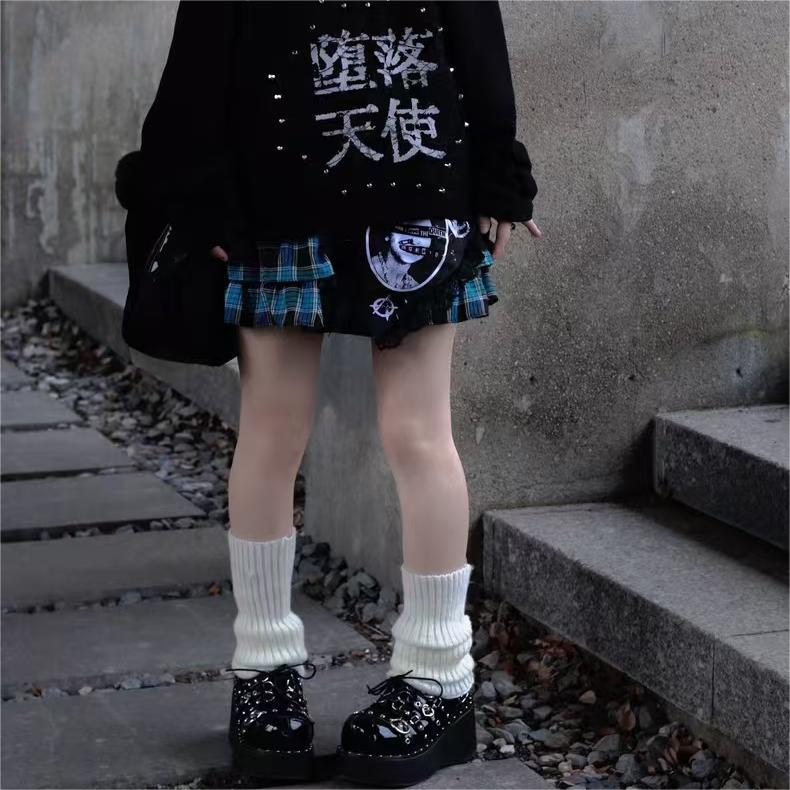 Rock Hottie GURURU Original Punk Dark Buckle Gothic Thick Leather Shoes