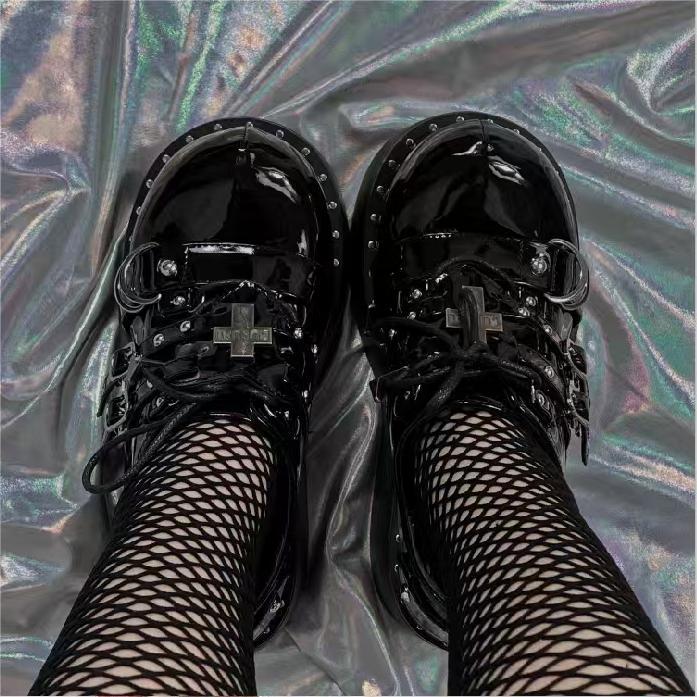 GURURU Original Lolita Y2K Subculture Punk Chunky Platform Shoes – Edgy, Stylish, and Comfortable