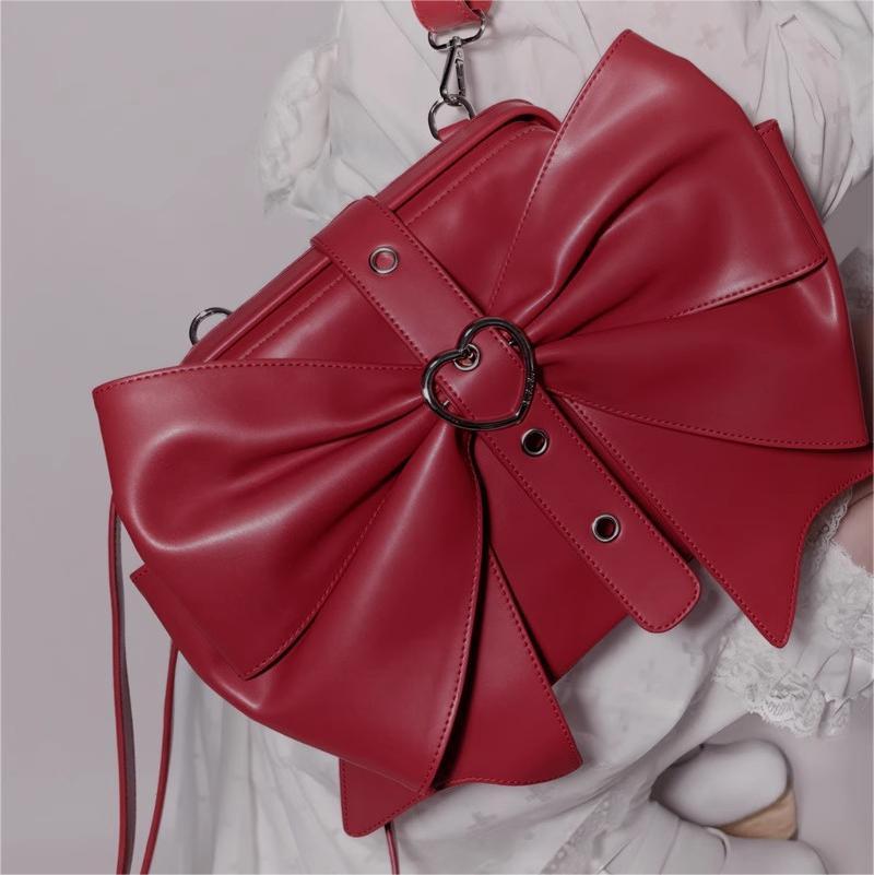 GURURU Oversized Bow Backpack – Cute and Edgy Y2K-Inspired Design