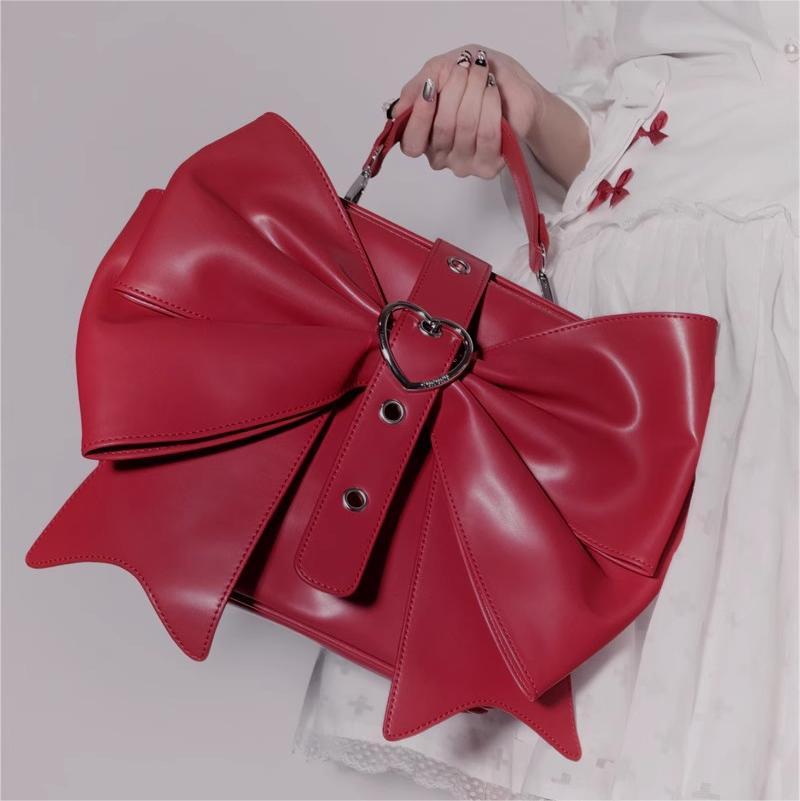 GURURU Oversized Bow Backpack – Cute and Edgy Y2K-Inspired Design