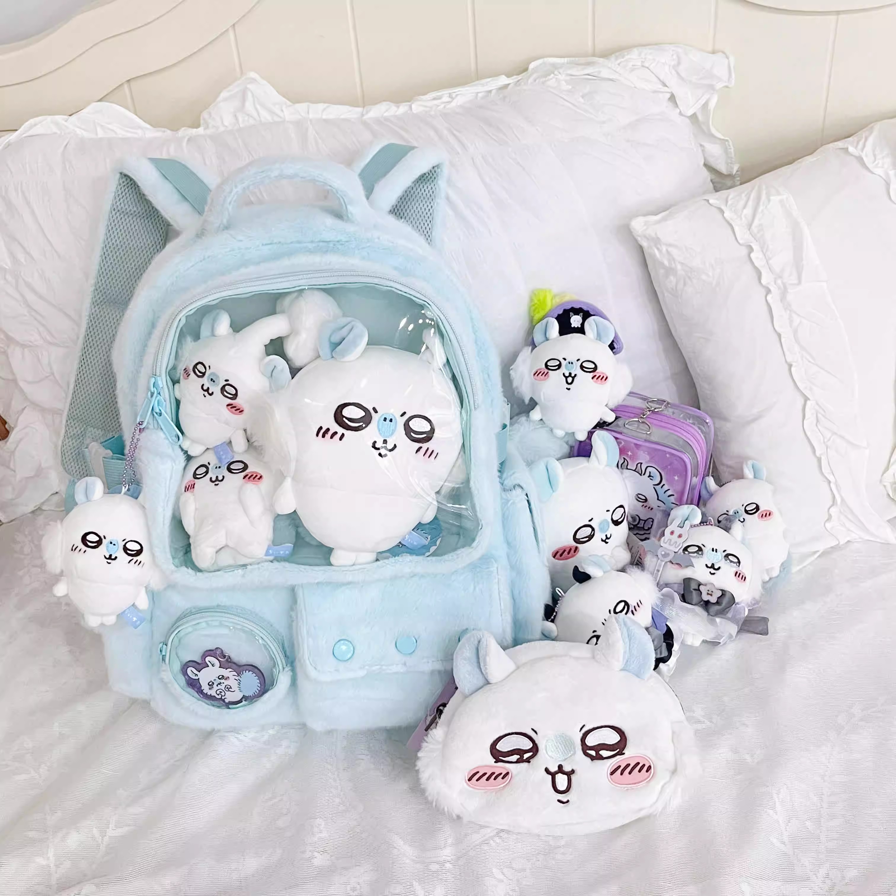Claw Machine Plush Backpack – Cute & Spacious Itabag for Anime Lovers! 🎀🪀💖