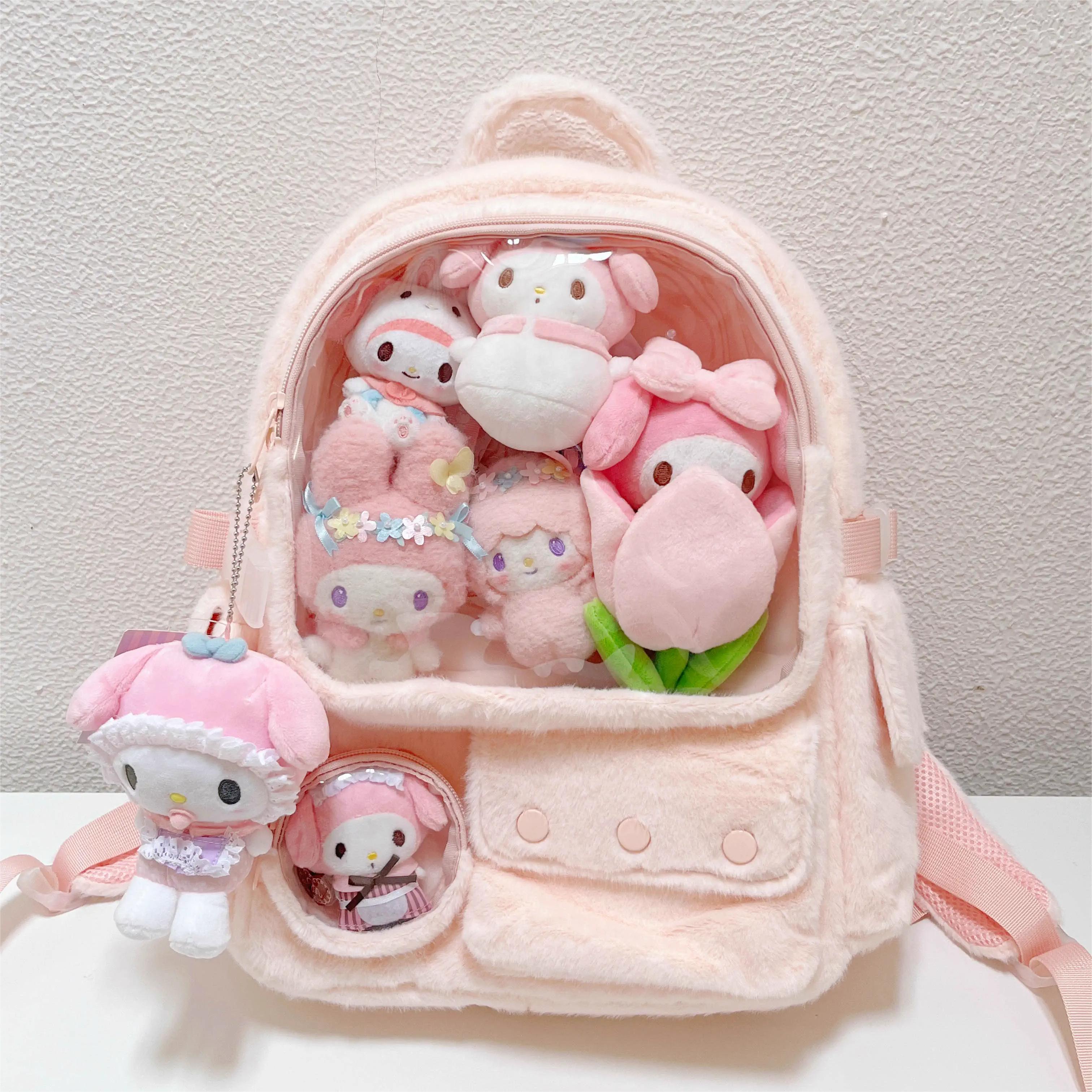 Claw Machine Plush Backpack – Cute & Spacious Itabag for Anime Lovers! 🎀🪀💖