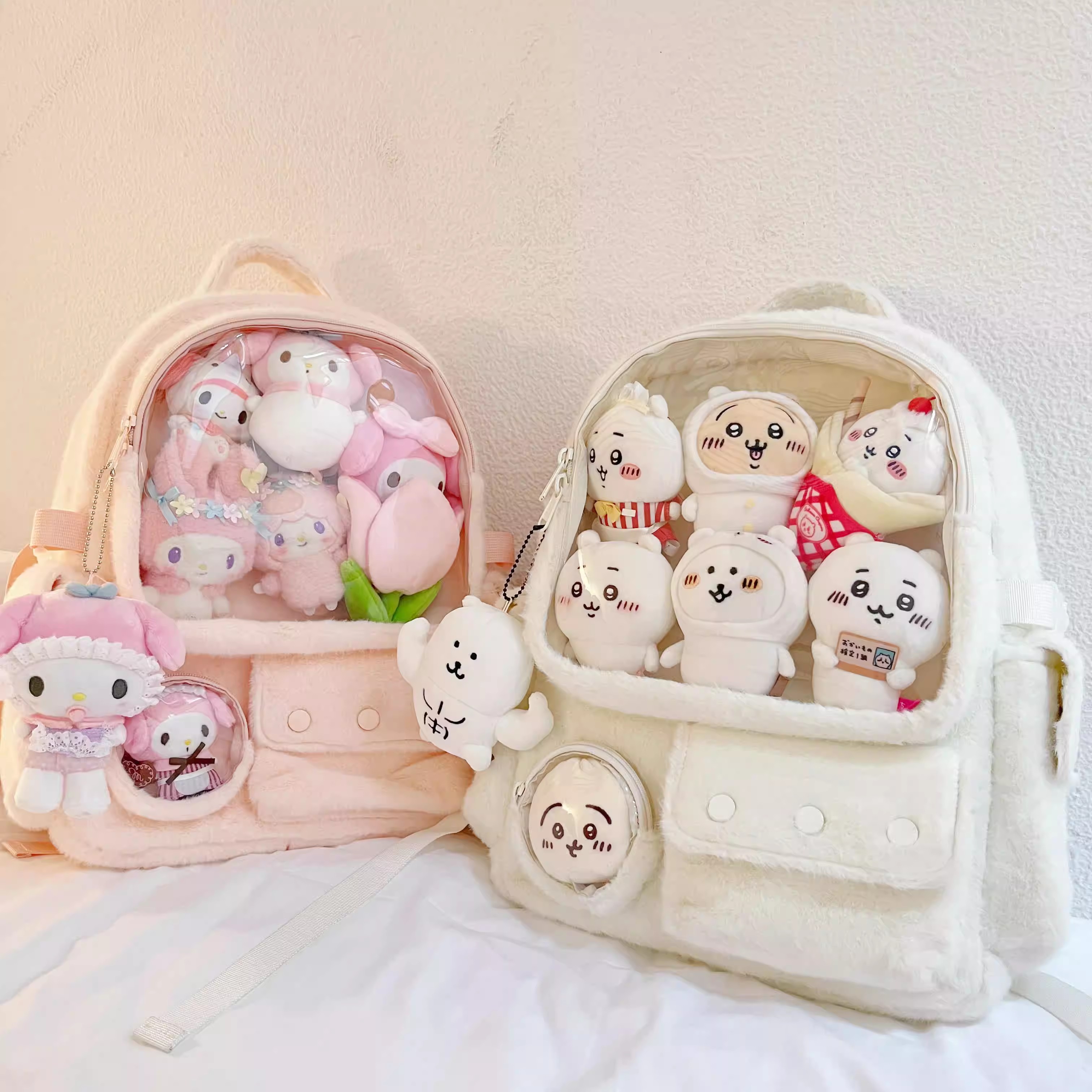 Claw Machine Plush Backpack – Cute & Spacious Itabag for Anime Lovers! 🎀🪀💖