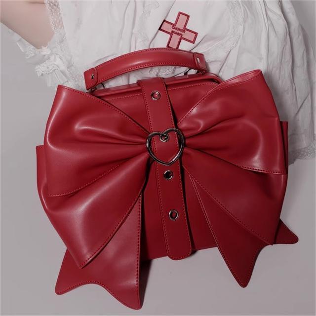 GURURU Oversized Bow Backpack – Cute and Edgy Y2K-Inspired Design