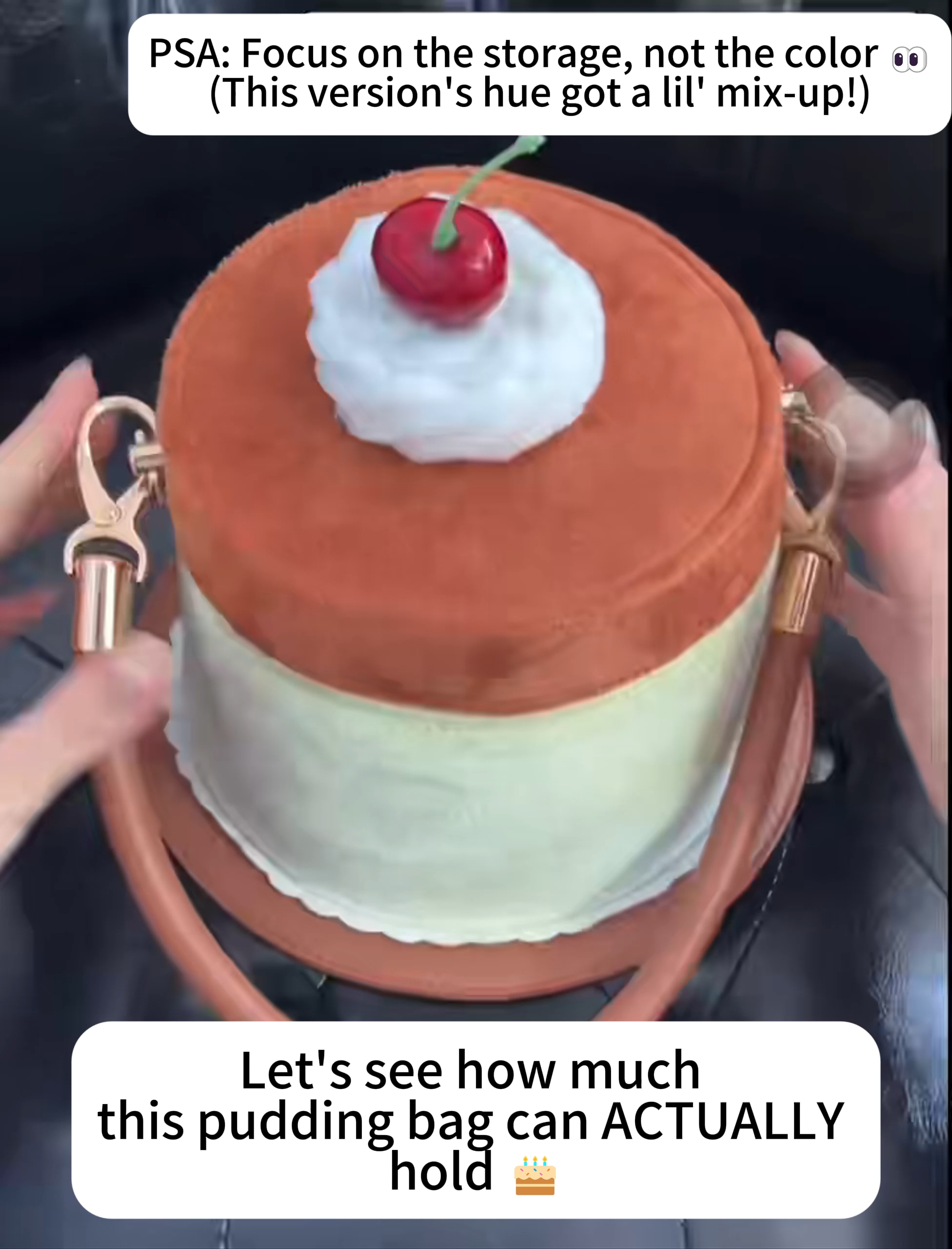 GURURU Delicious Pudding Lolita Handbag – Adorable, Realistic, and Functional