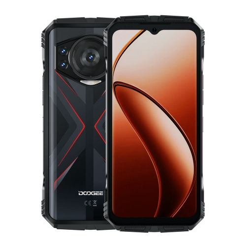 DOOGEE S118 Rugged Phone - Black Red