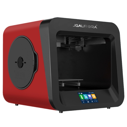 JGAURORA A4 Desktop High Precision Metal Plate + High Injection Molding Frame Three-Dimensional Physical 3D Printer(Red)