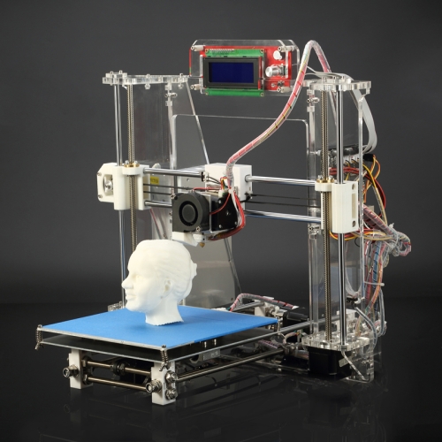 Z605S 3D Printer Desktop Printer High Precision Acrylic Frame Three-Dimensional Physical Printer with LED Screen (Using 1.75mm Printing Supplies)