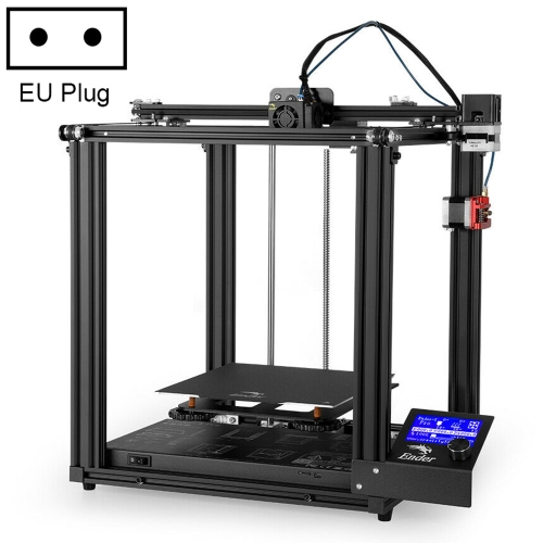 CREALITY Ender 5 Pro Silent Mainboard Double Y-axis DIY 3D Printer, Print Size : 22 x 22 x 30cm, EU Plug