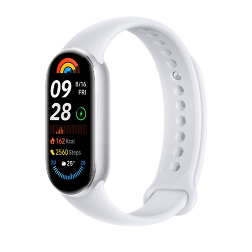Original Xiaomi Smart Band 9 Global 1.62 inch AMOLED Screen 5ATM Waterproof Smart Watch, Support Blood Oxygen / Heart Rate Monitor (Silver)