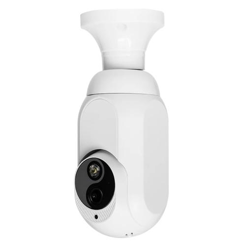 1080P Bulb Type WiFi Surveillance Camera Support Night Vision & Two-way Intercom & Motion Detection(White)