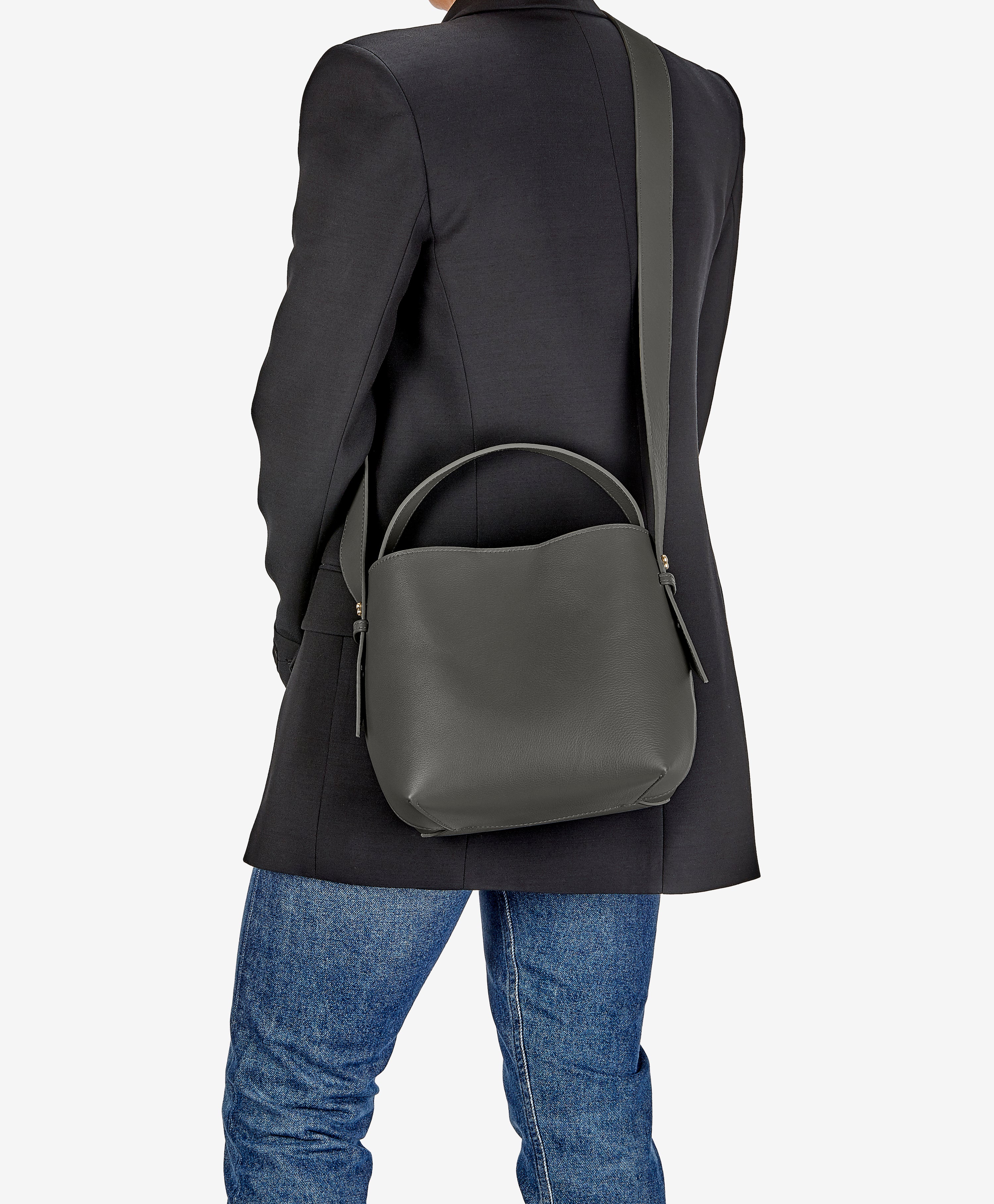 Selena Bucket Bag Gray