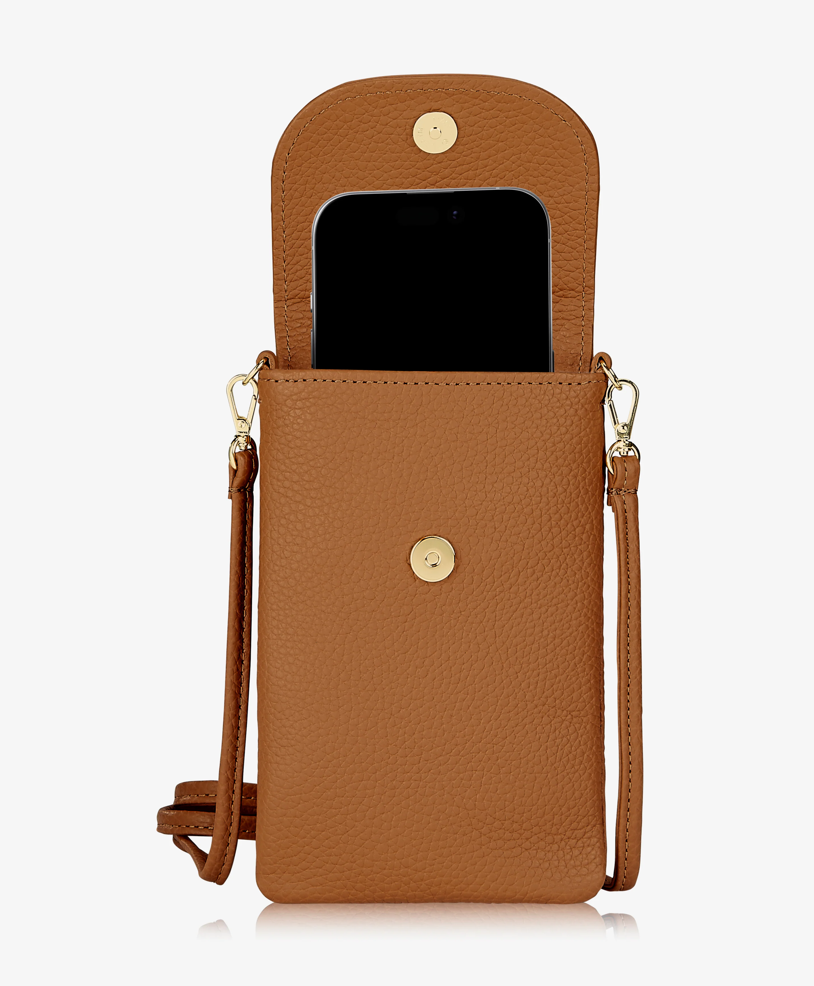 Emmie Phone Crossbody Brown