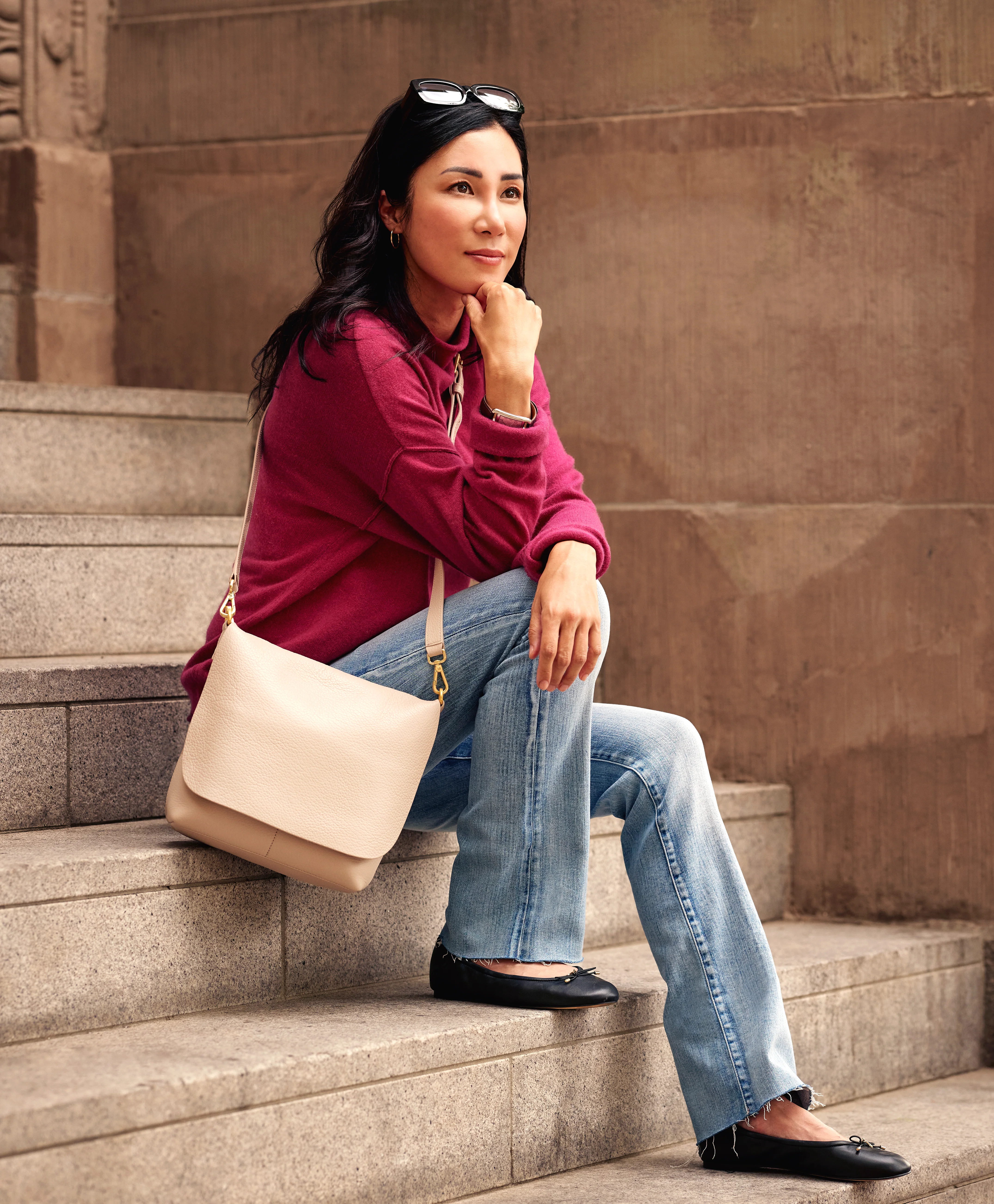 Andie Crossbody Beige