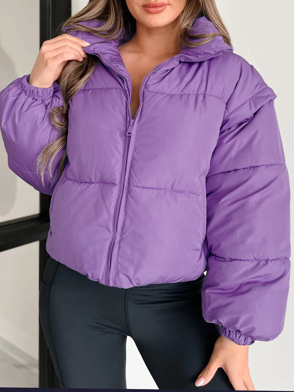 Detachable Sleeve Puffer Jacket