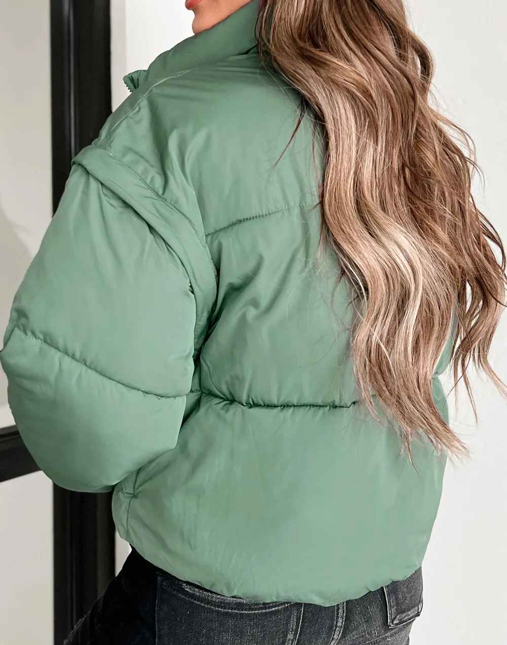 Detachable Sleeve Puffer Jacket