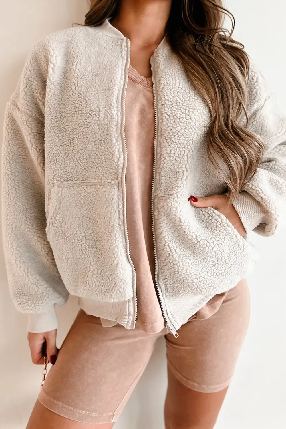 Loose Casual Style Bomber Jacket