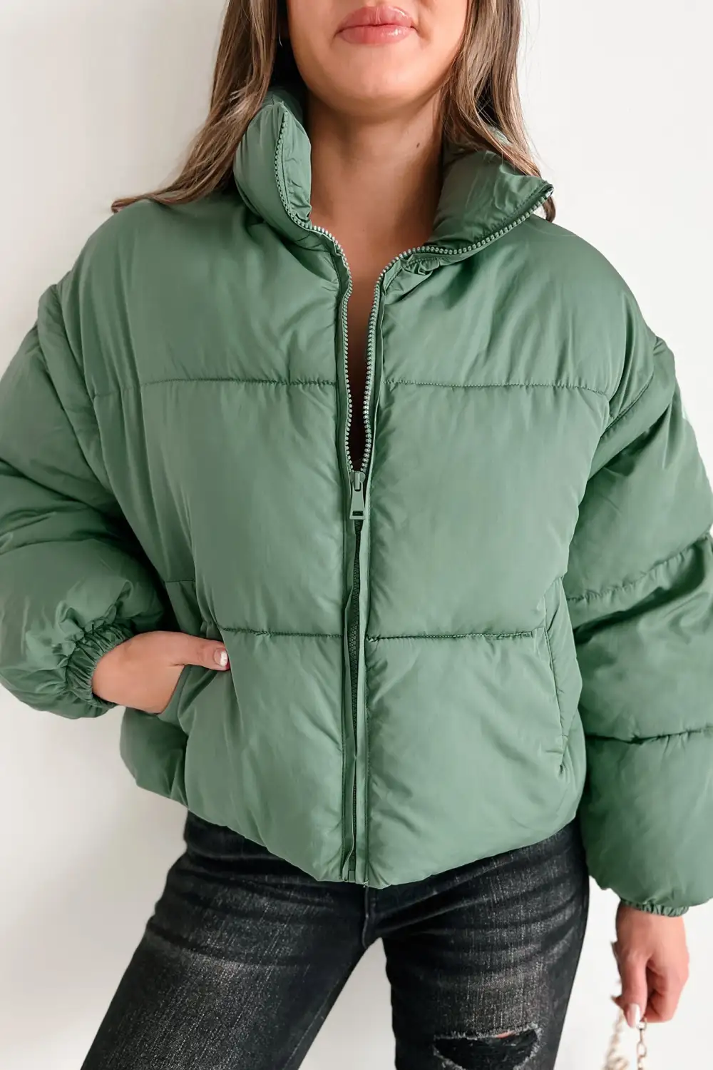 Detachable Sleeve Puffer Jacket
