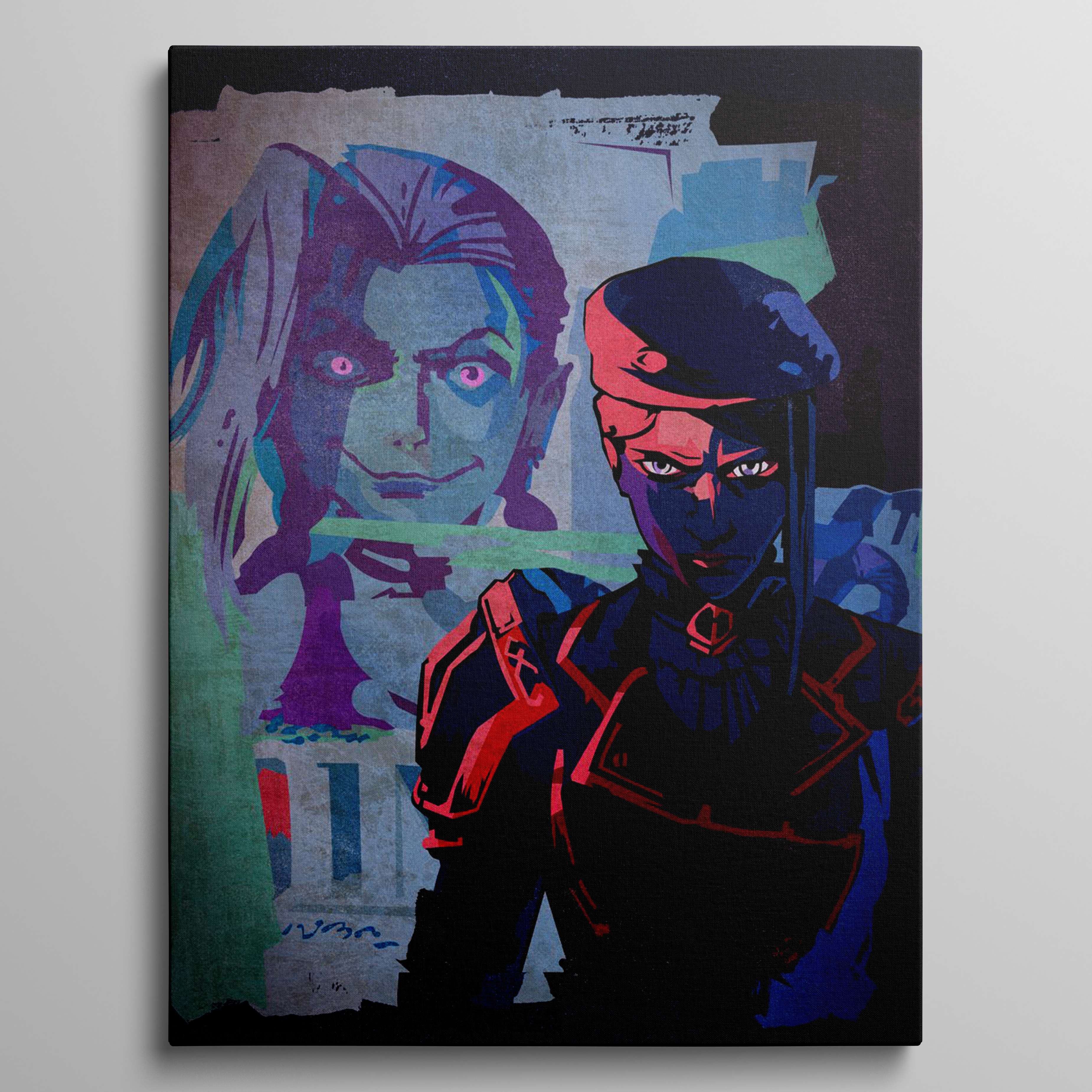 Jinx and Caitlyn Graffiti