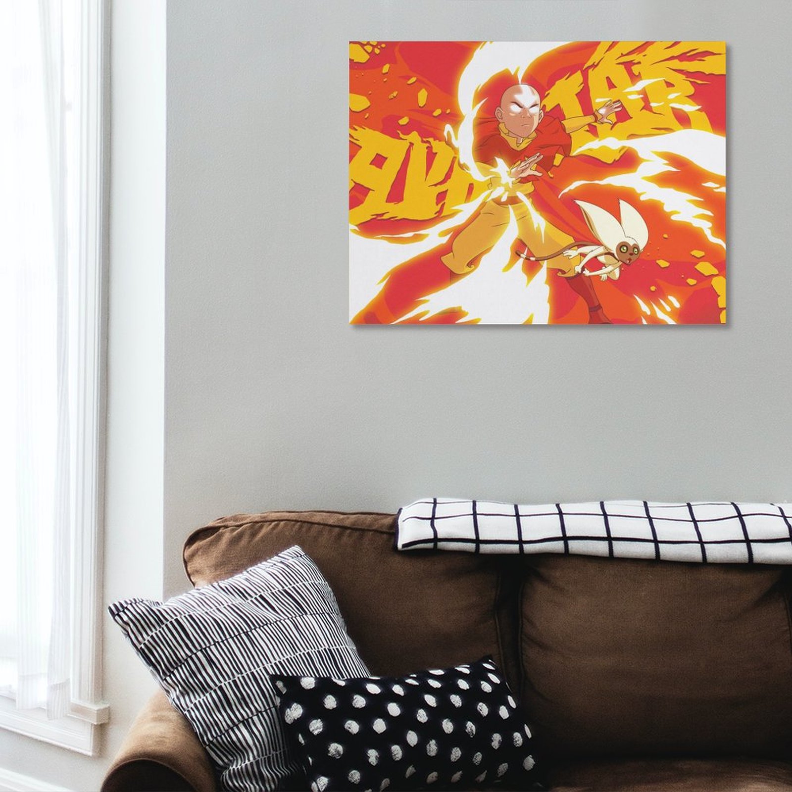 Aang and Momo - Fire