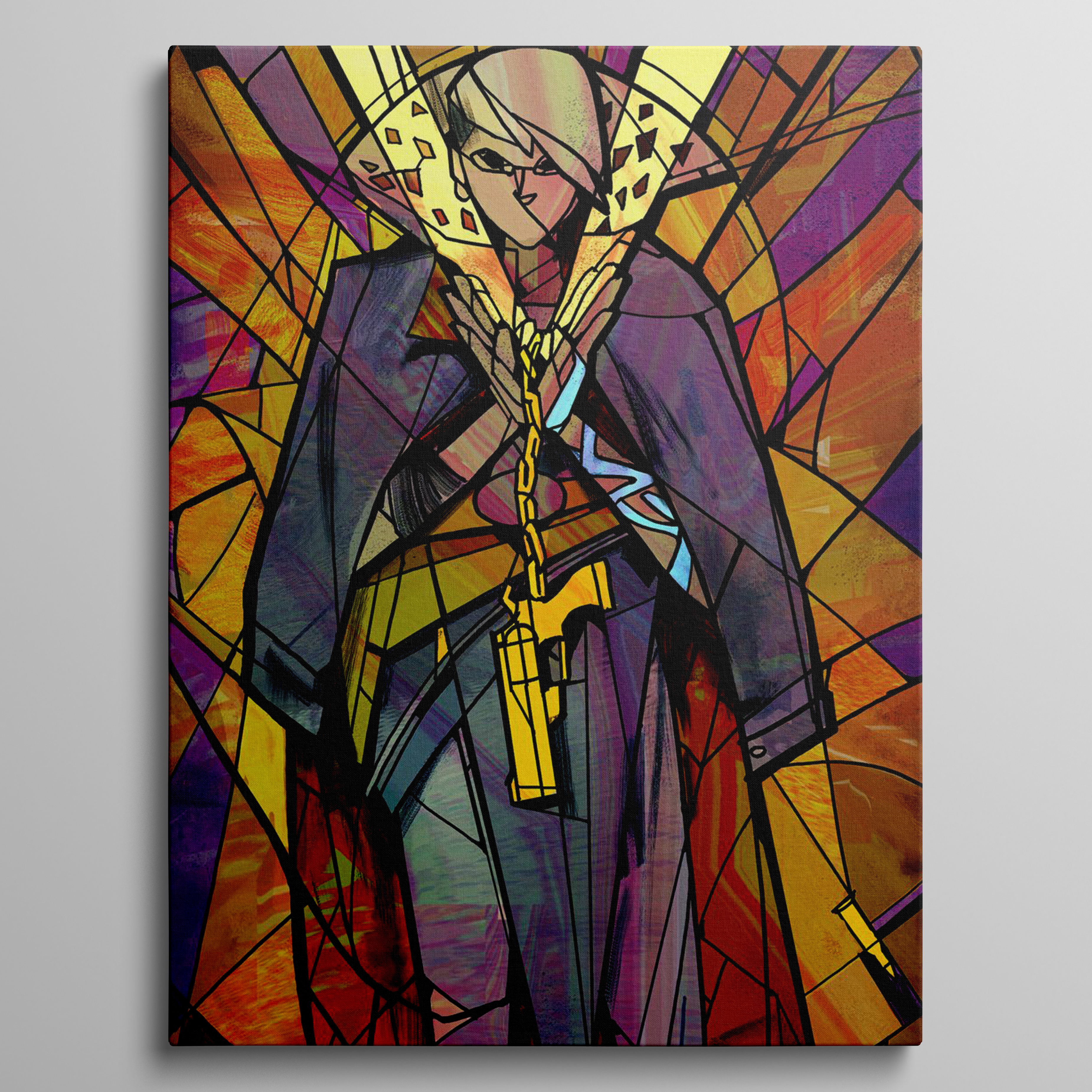 God Queen Stained Glass