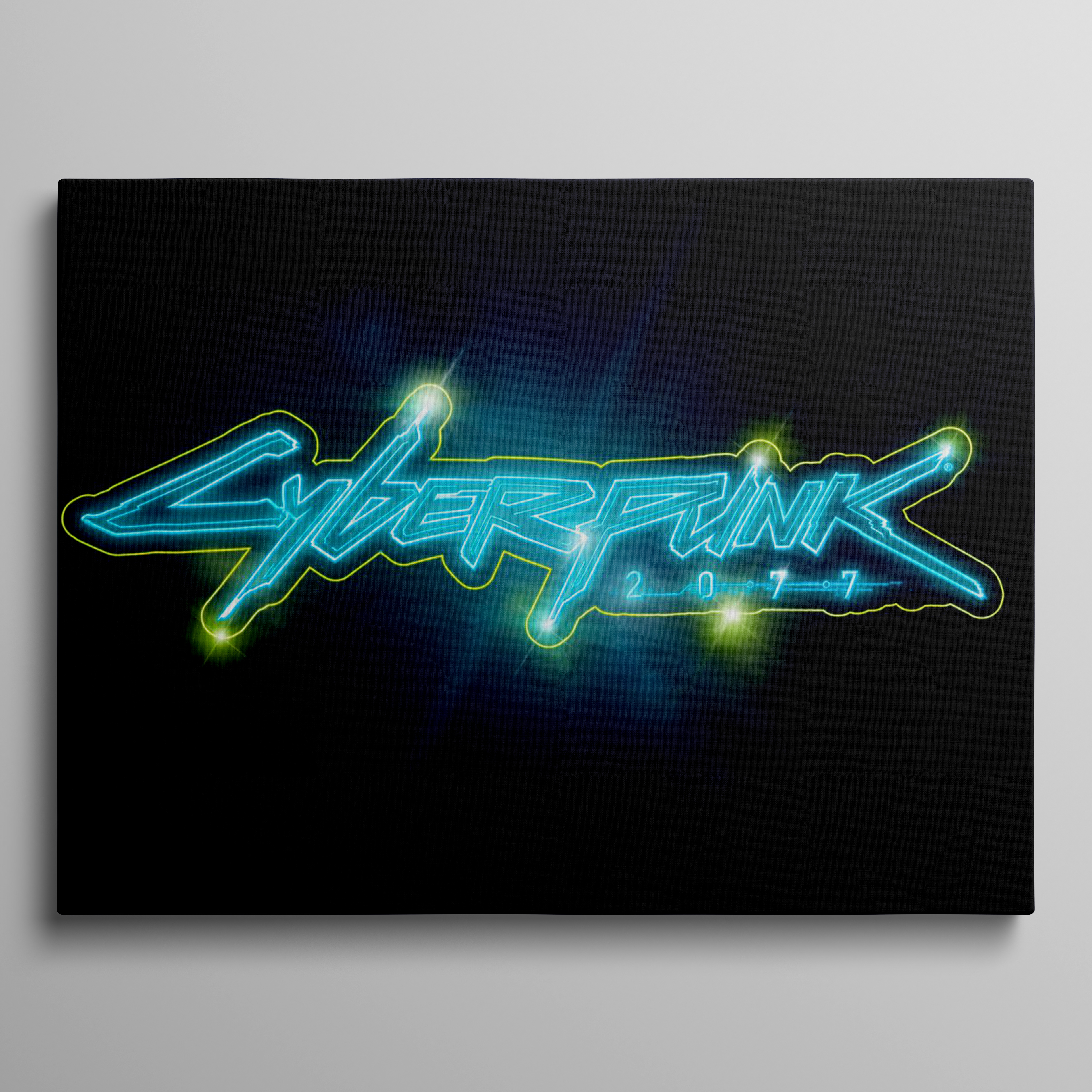 Blue and Yellow Neon