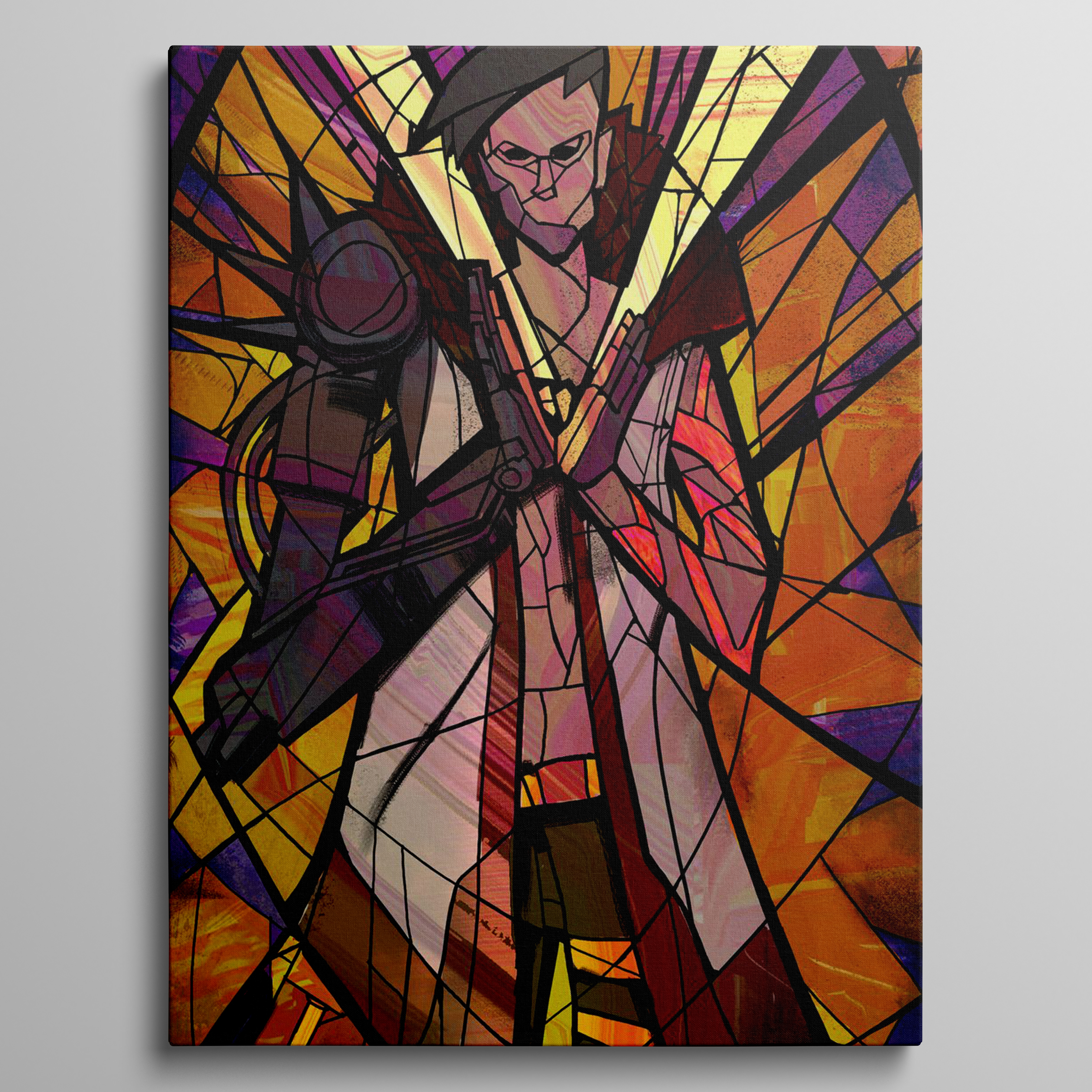 God King Stained Glass