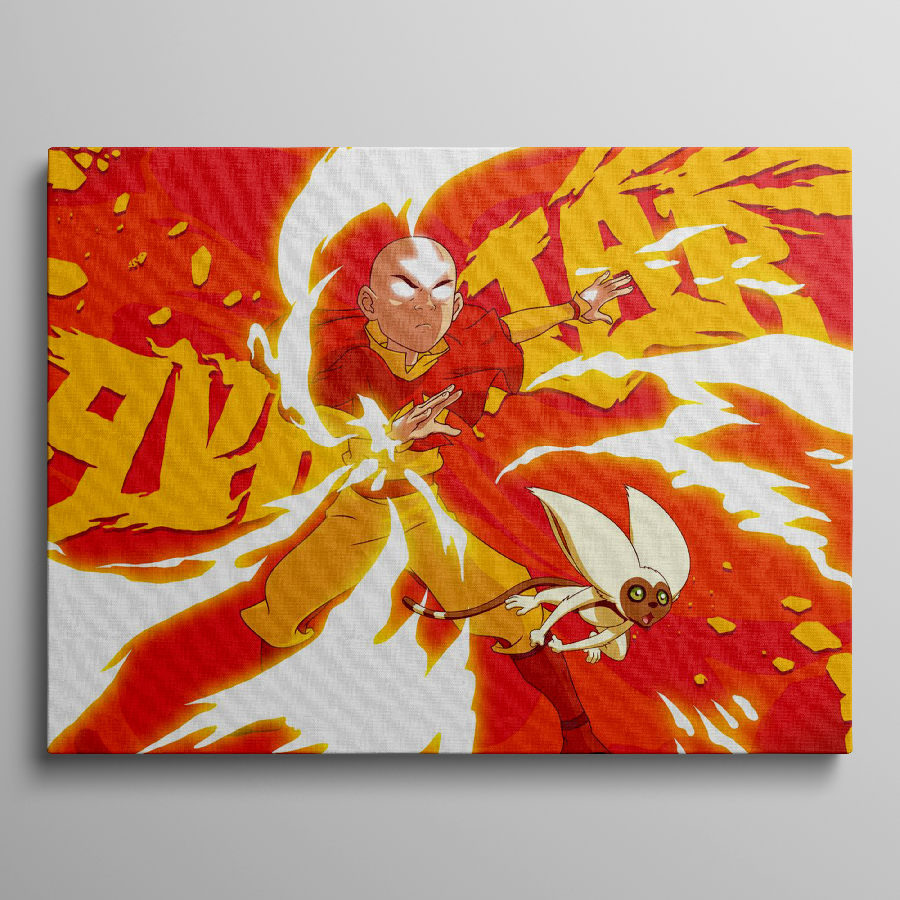 Aang and Momo - Fire