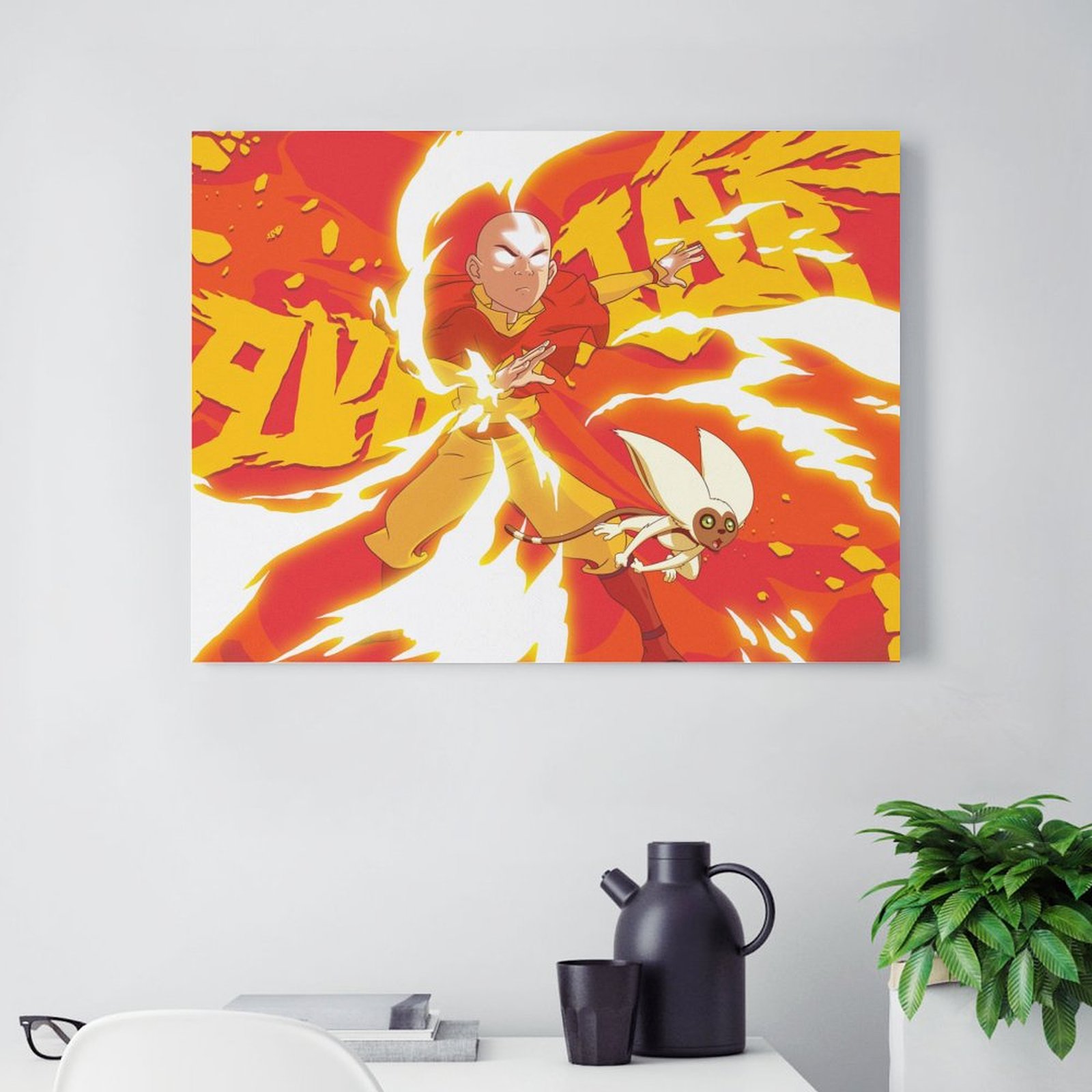 Aang and Momo - Fire