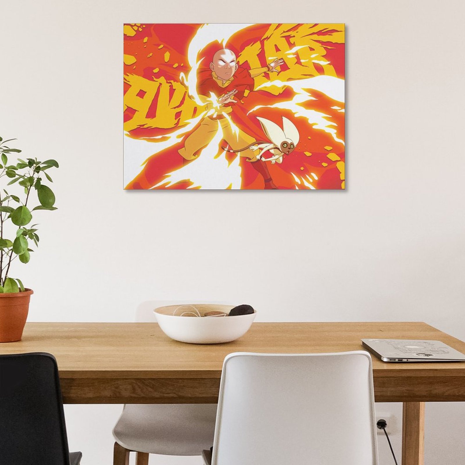 Aang and Momo - Fire