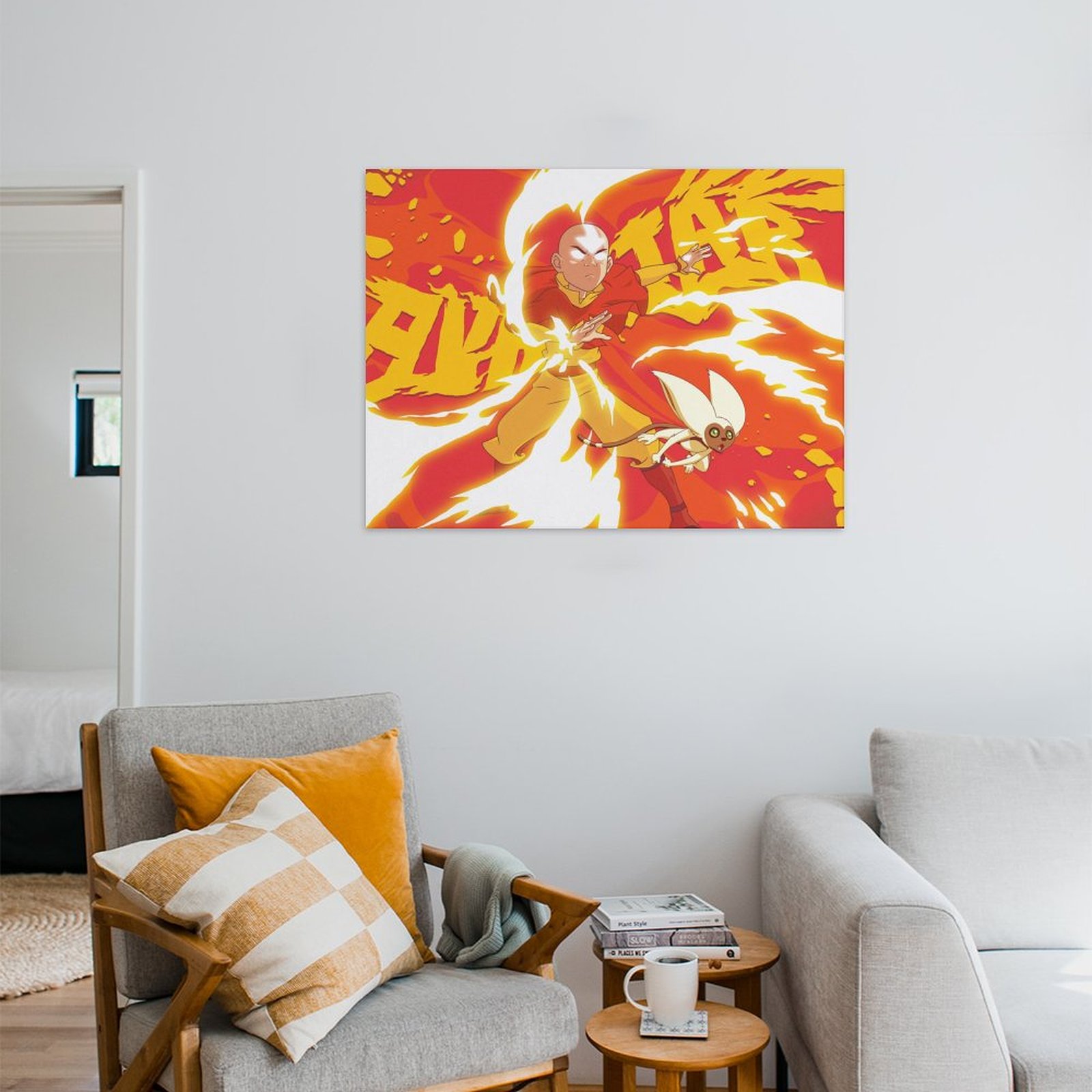 Aang and Momo - Fire