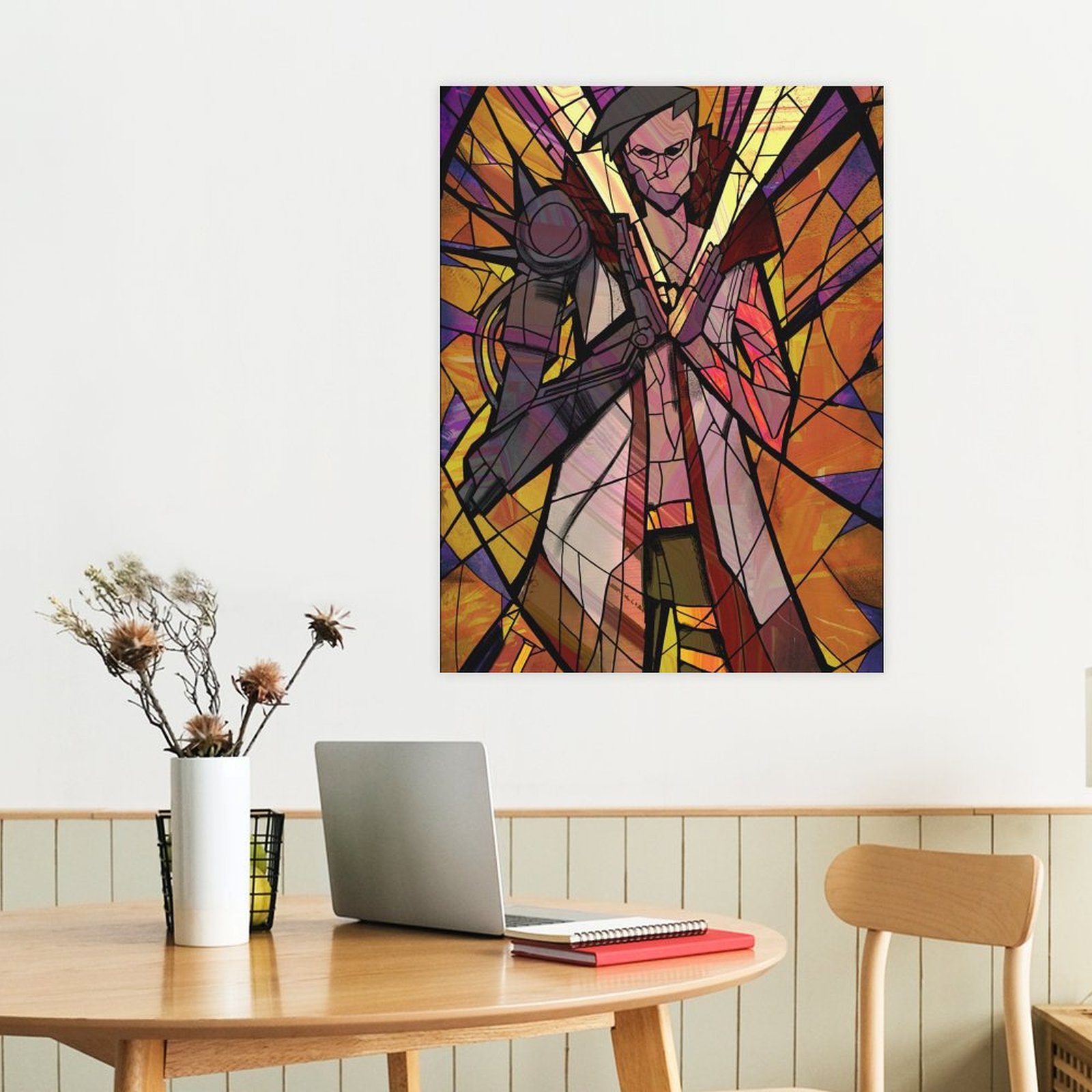 God King Stained Glass