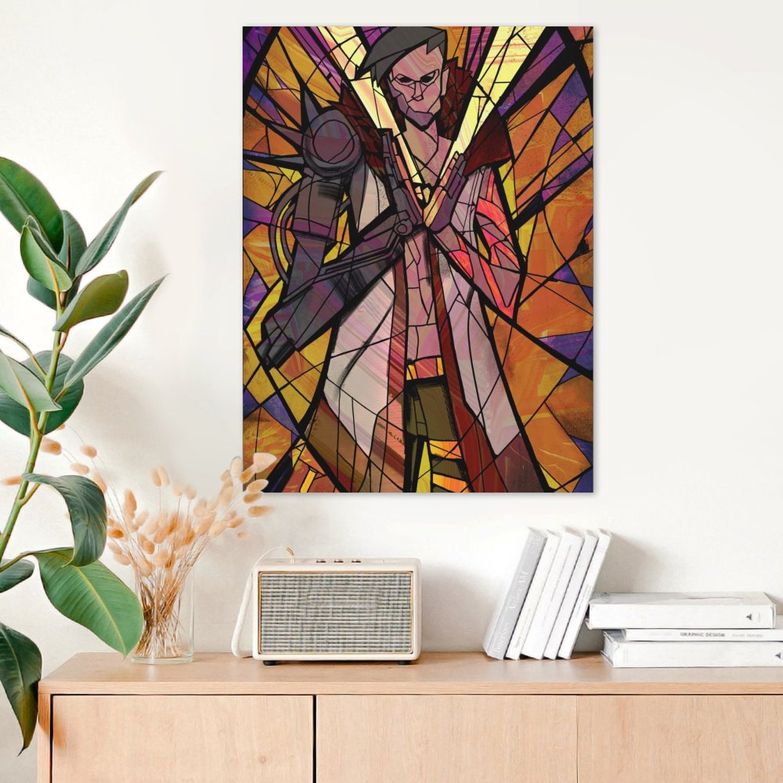 God King Stained Glass