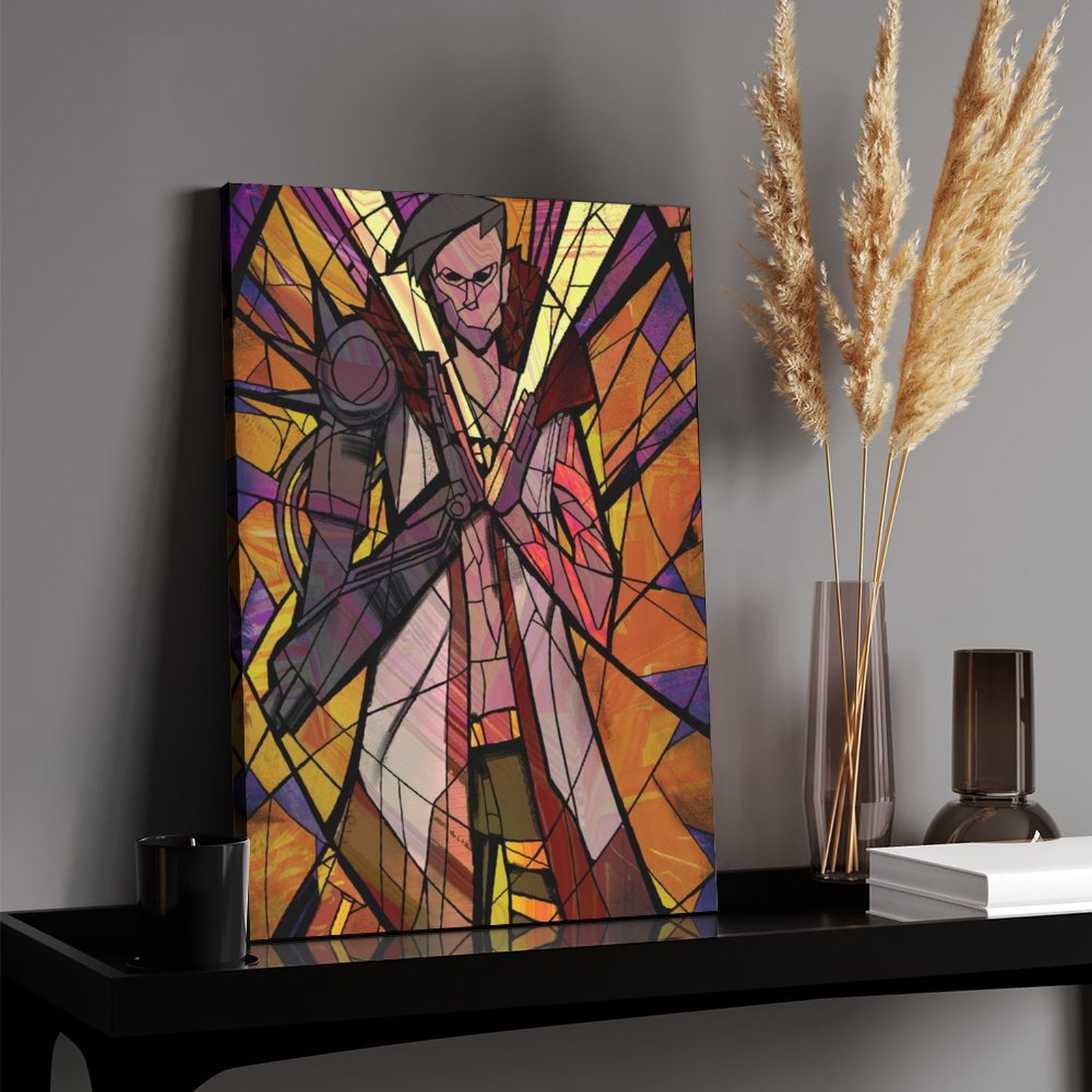 God King Stained Glass