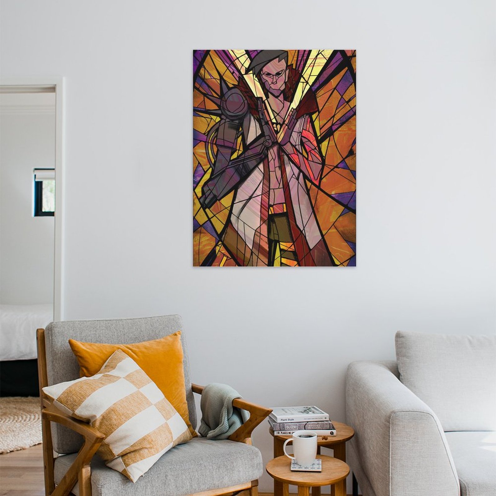 God King Stained Glass