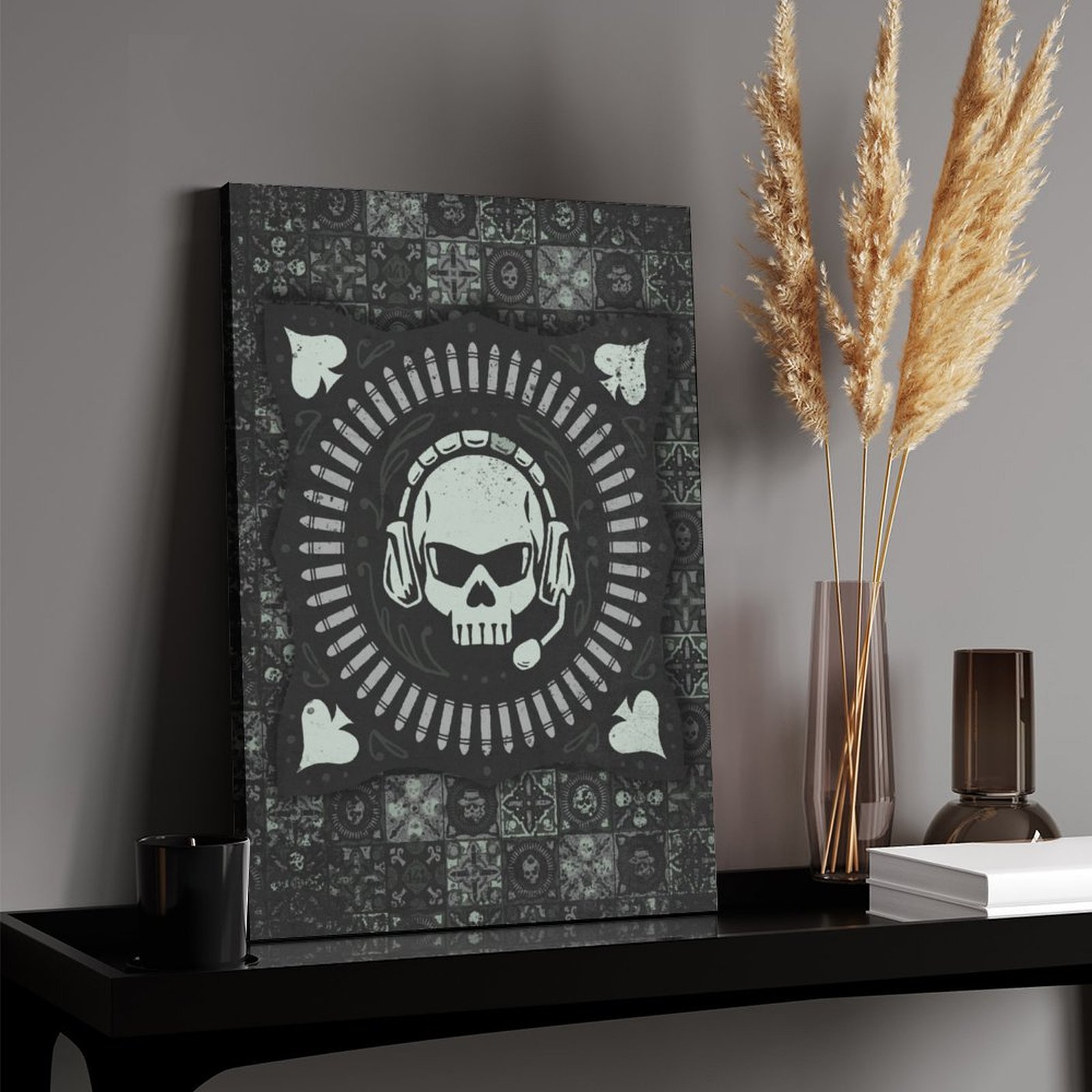 Headphones mosaic tile