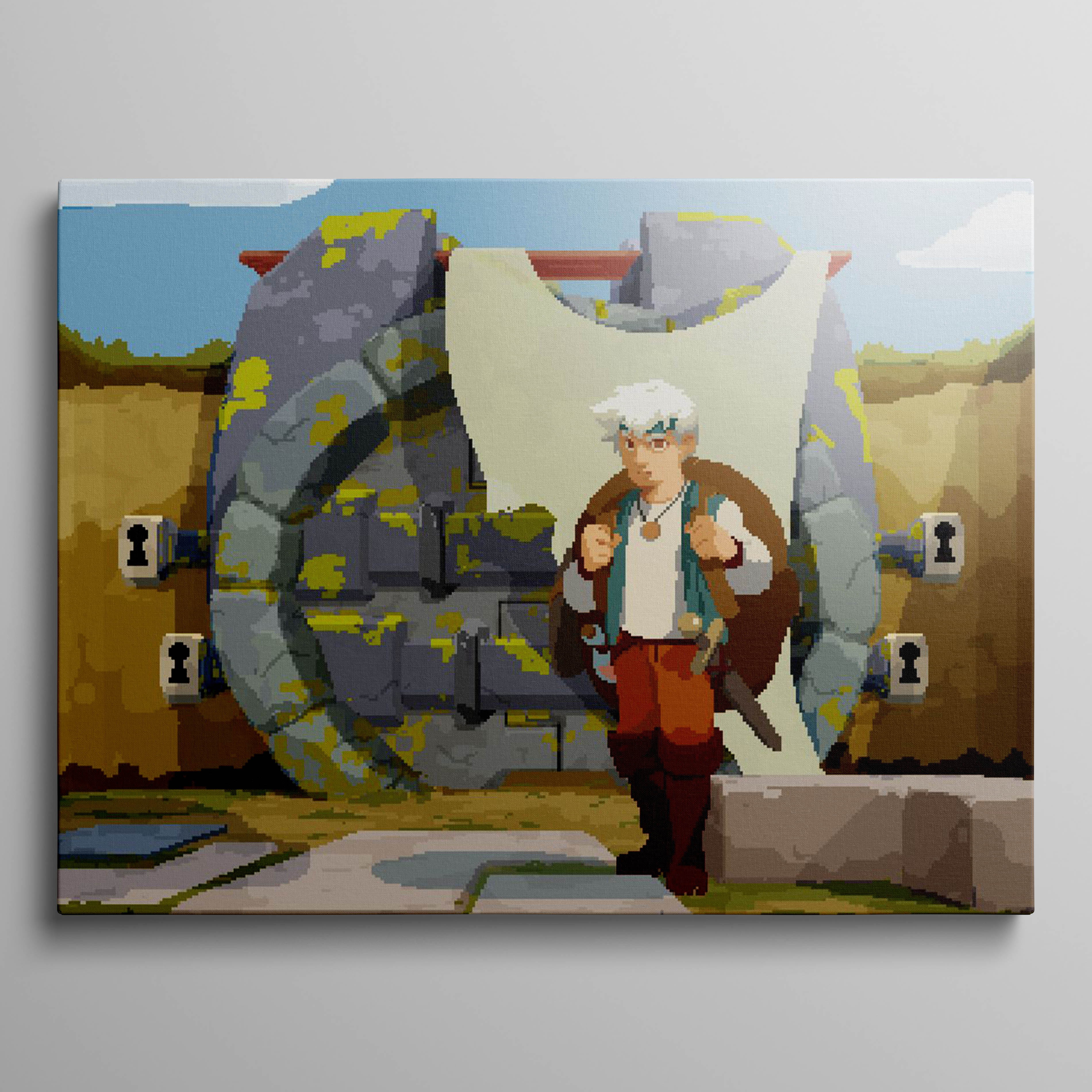 In front of The Gate