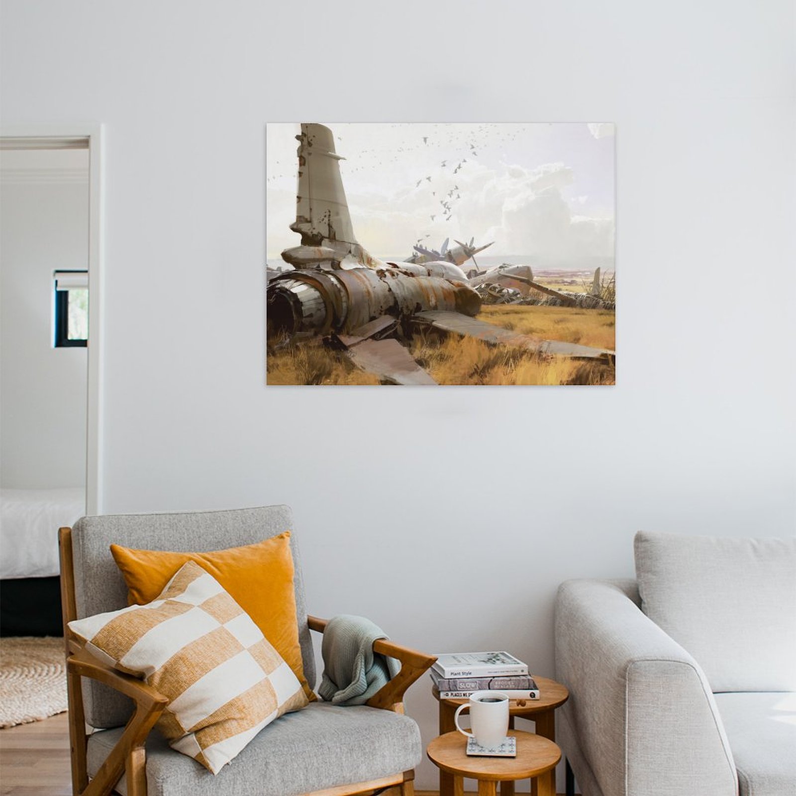 Wrecked Aircraft Art