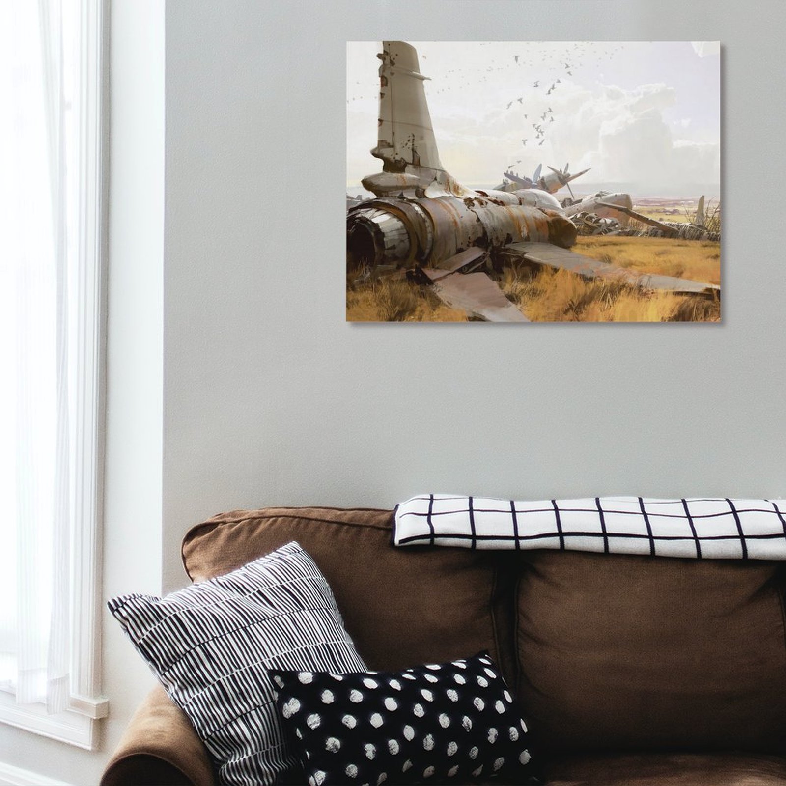 Wrecked Aircraft Art