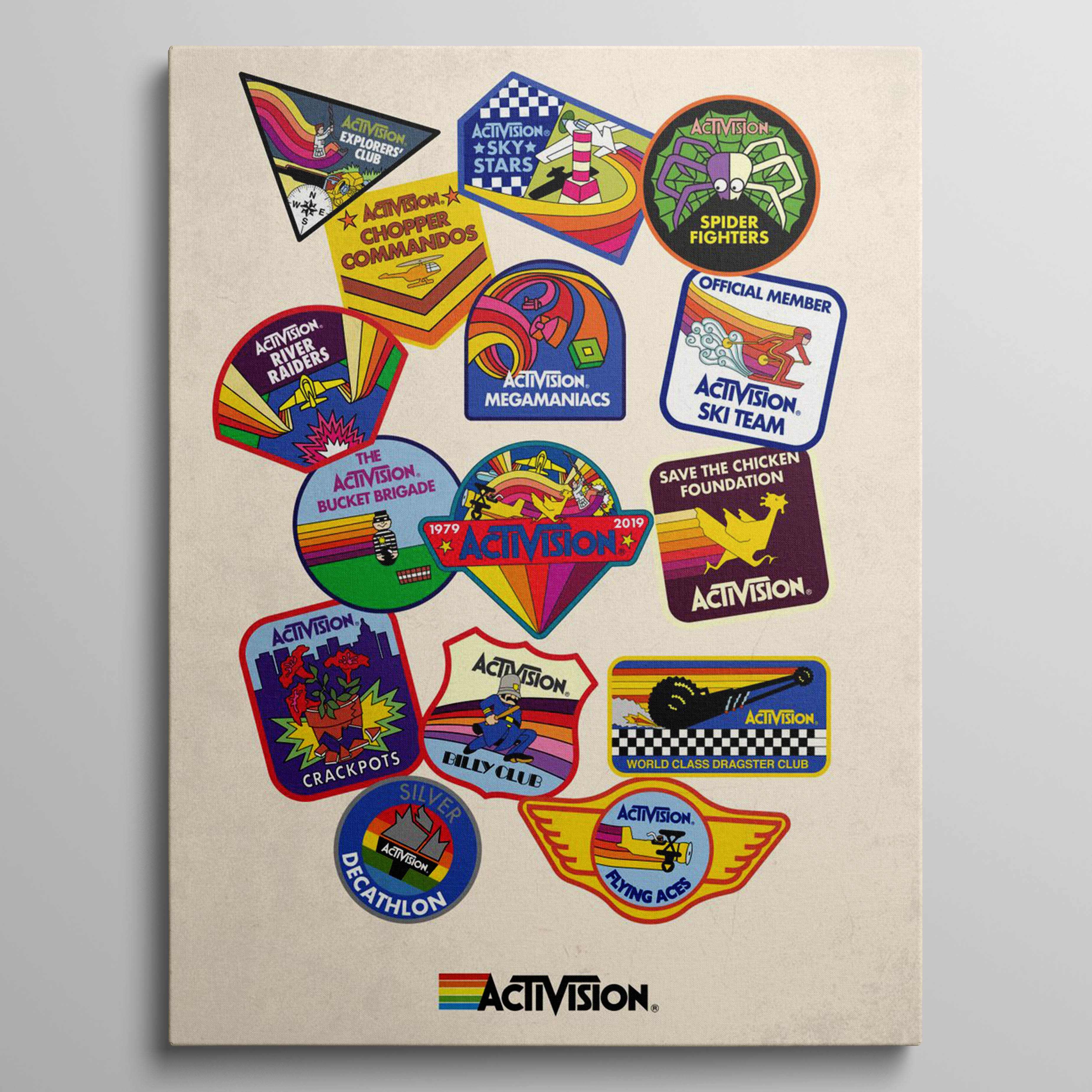 Retro Patches Poster