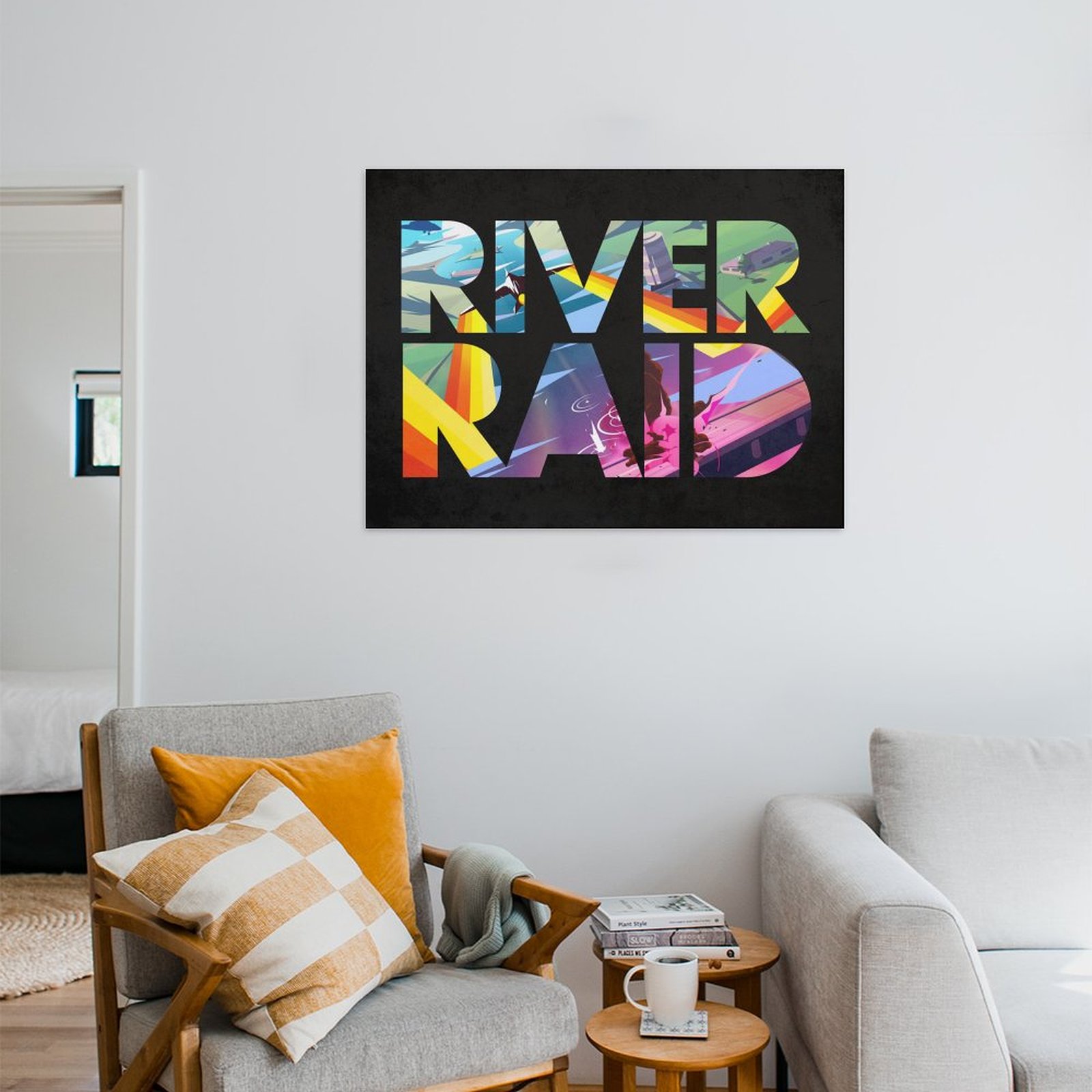 River Raid Typography