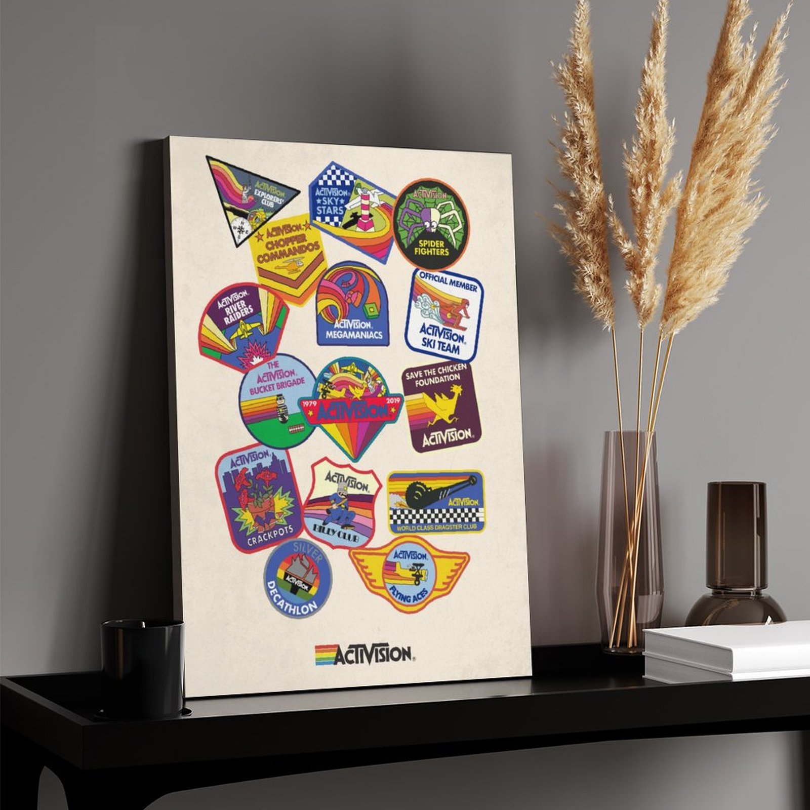 Retro Patches Poster