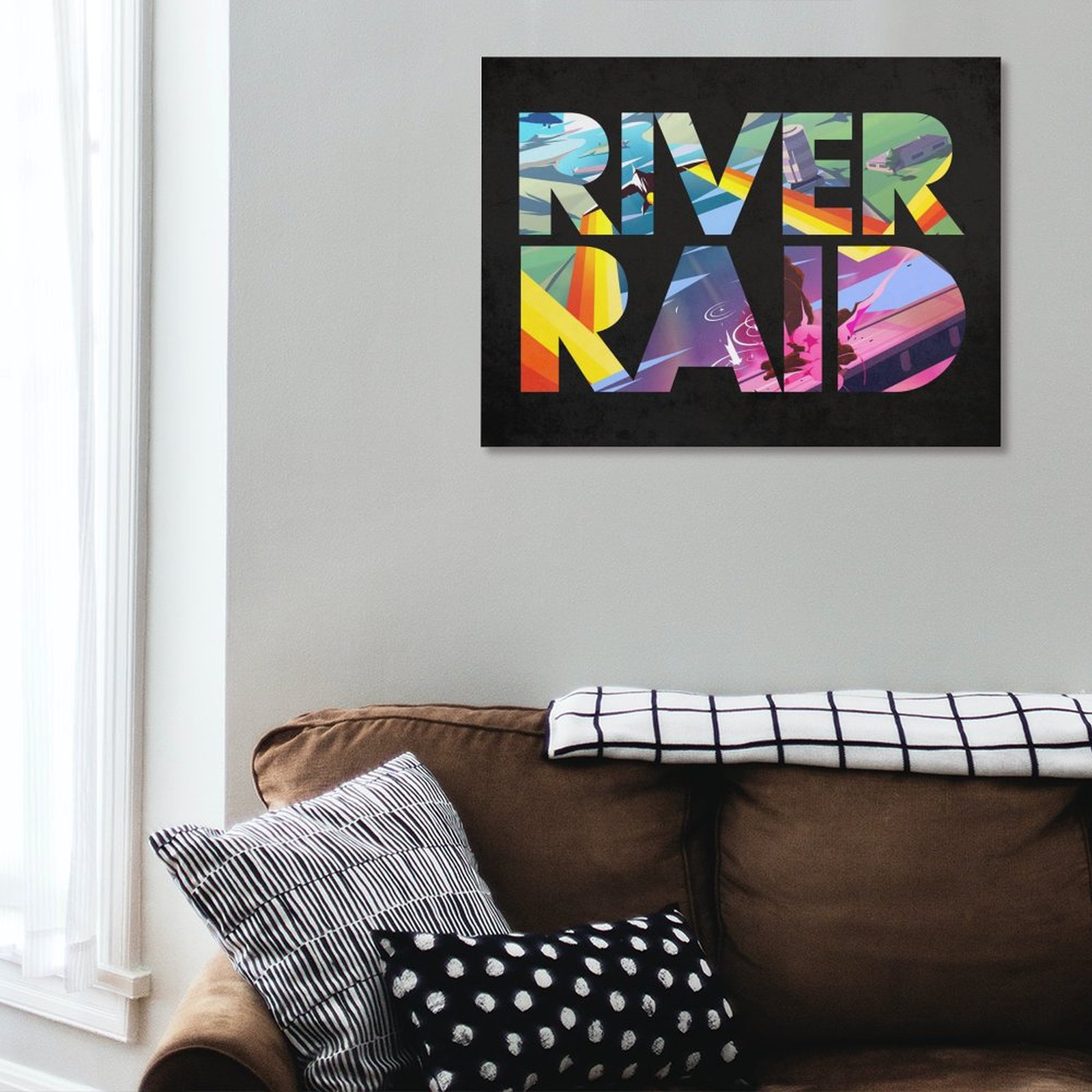 River Raid Typography