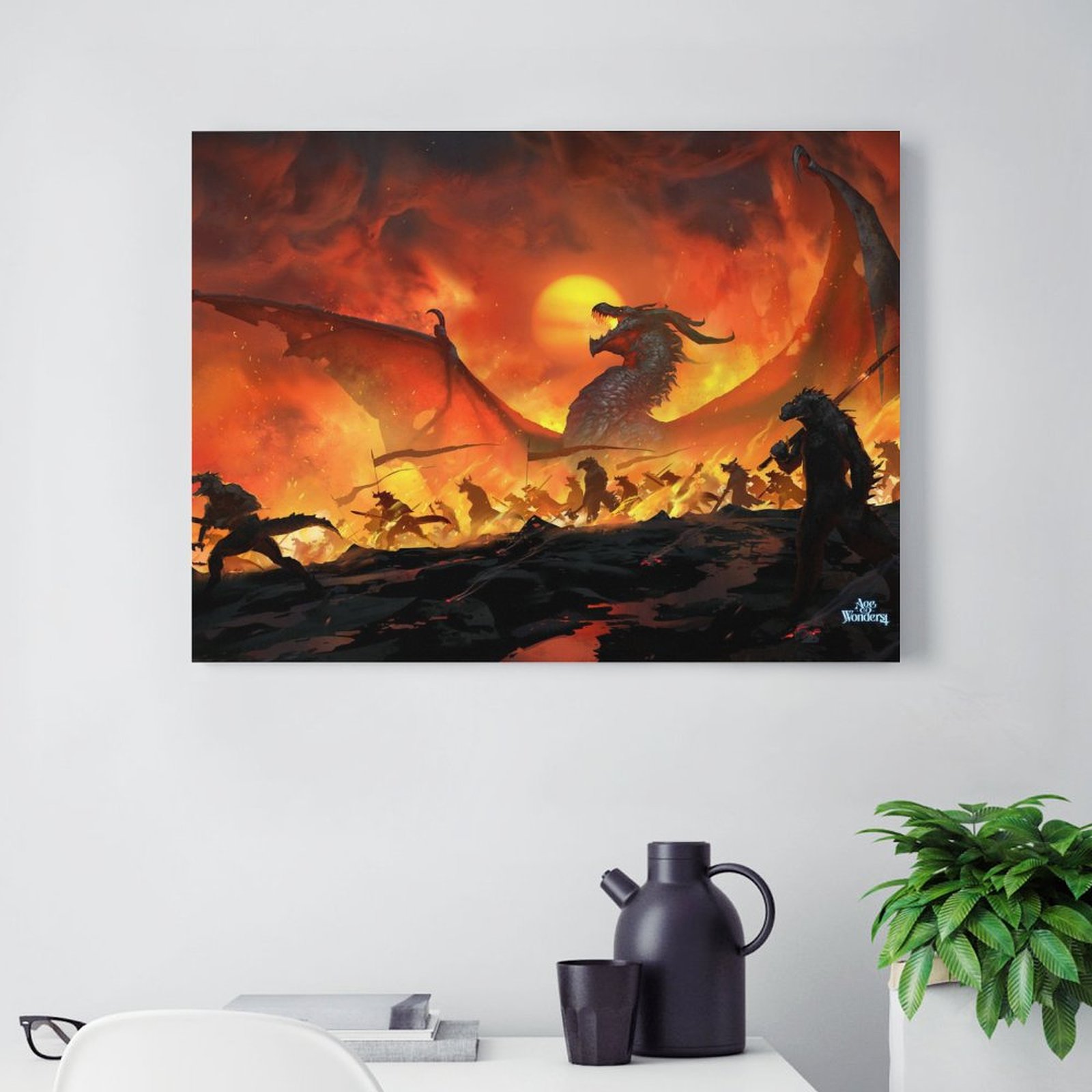 Dragon Dawn Landscape Logo