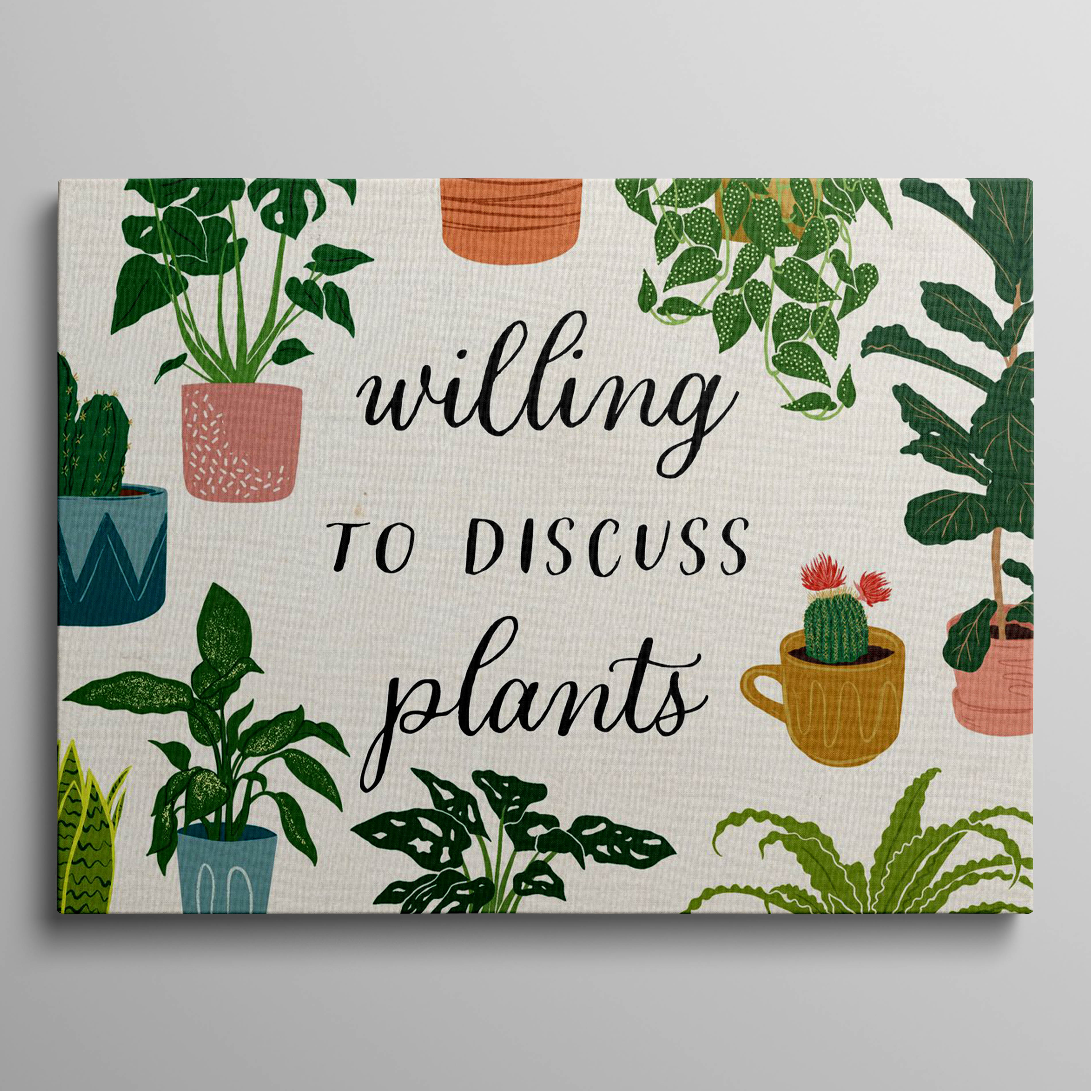 Willing to discuss plants