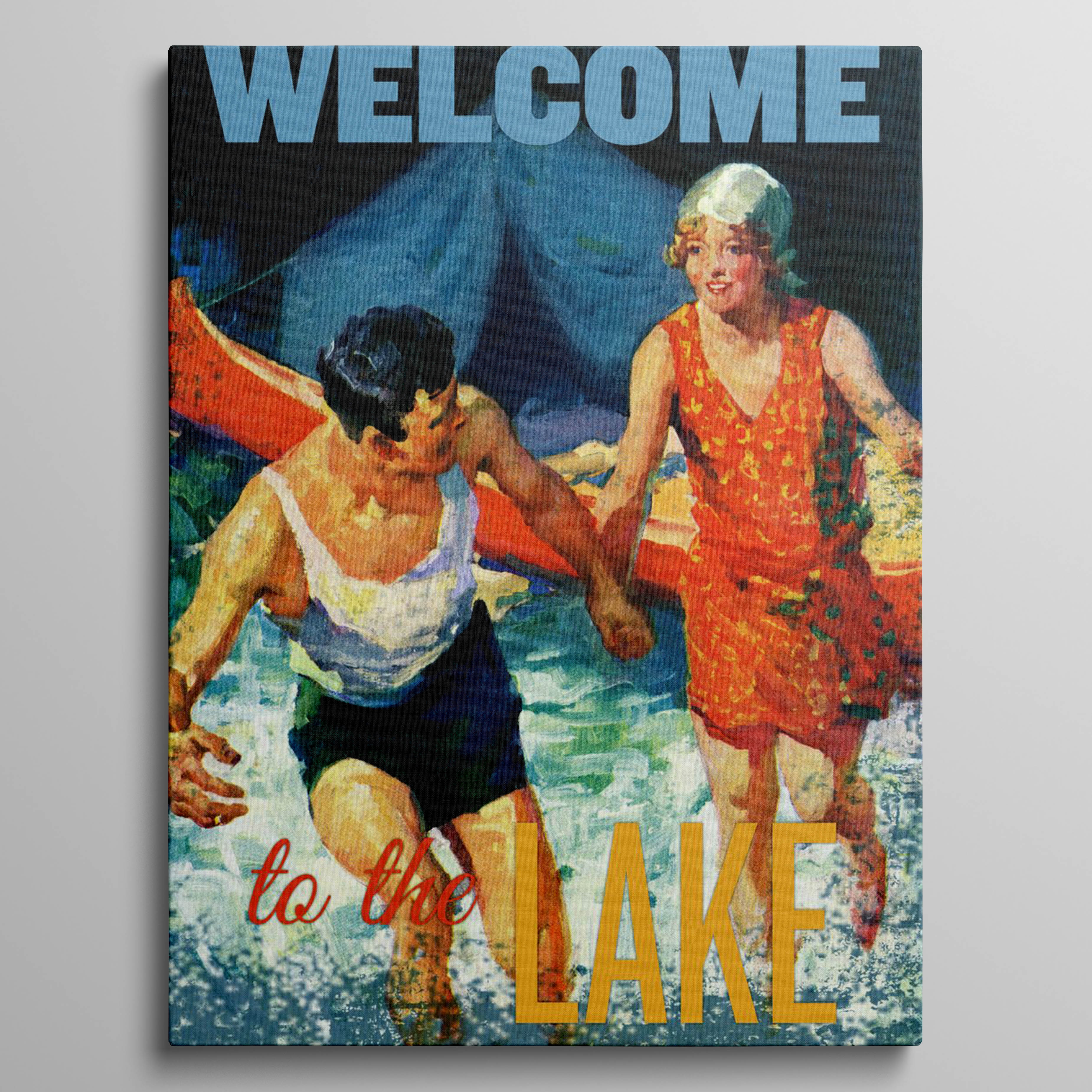 Welcome to the lake couple