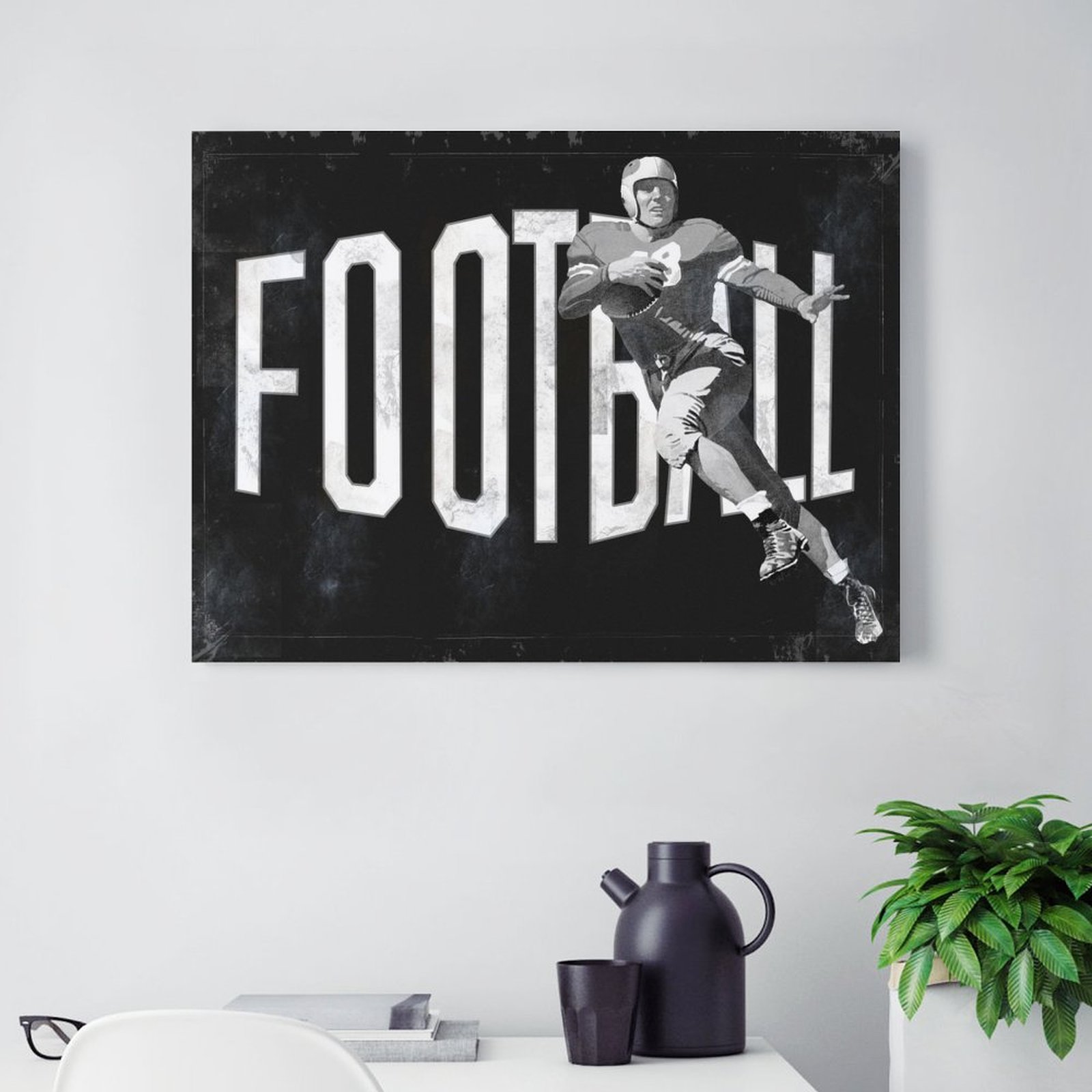 Football black & white